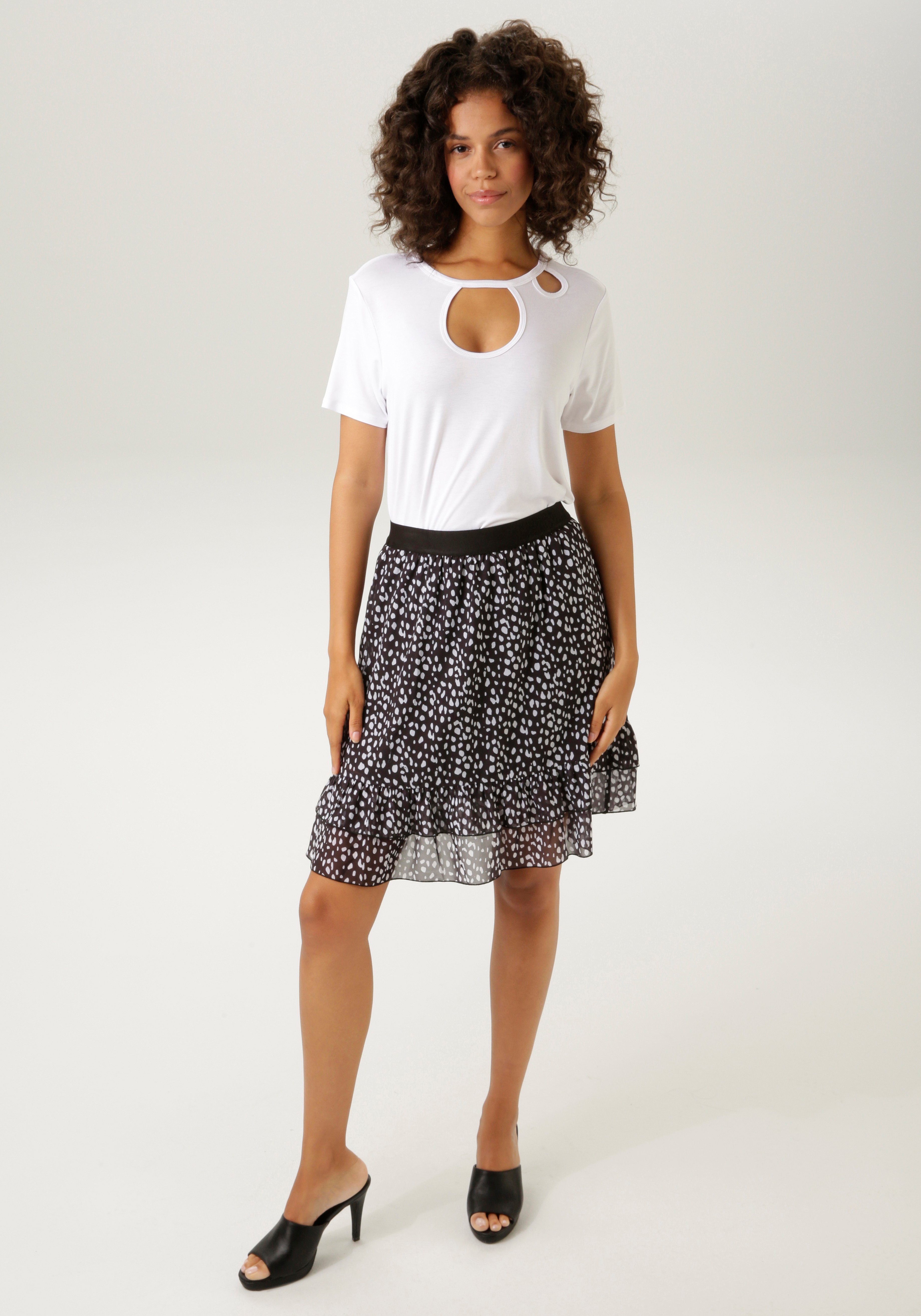 Aniston CASUAL Minirok met een trendy all-over print