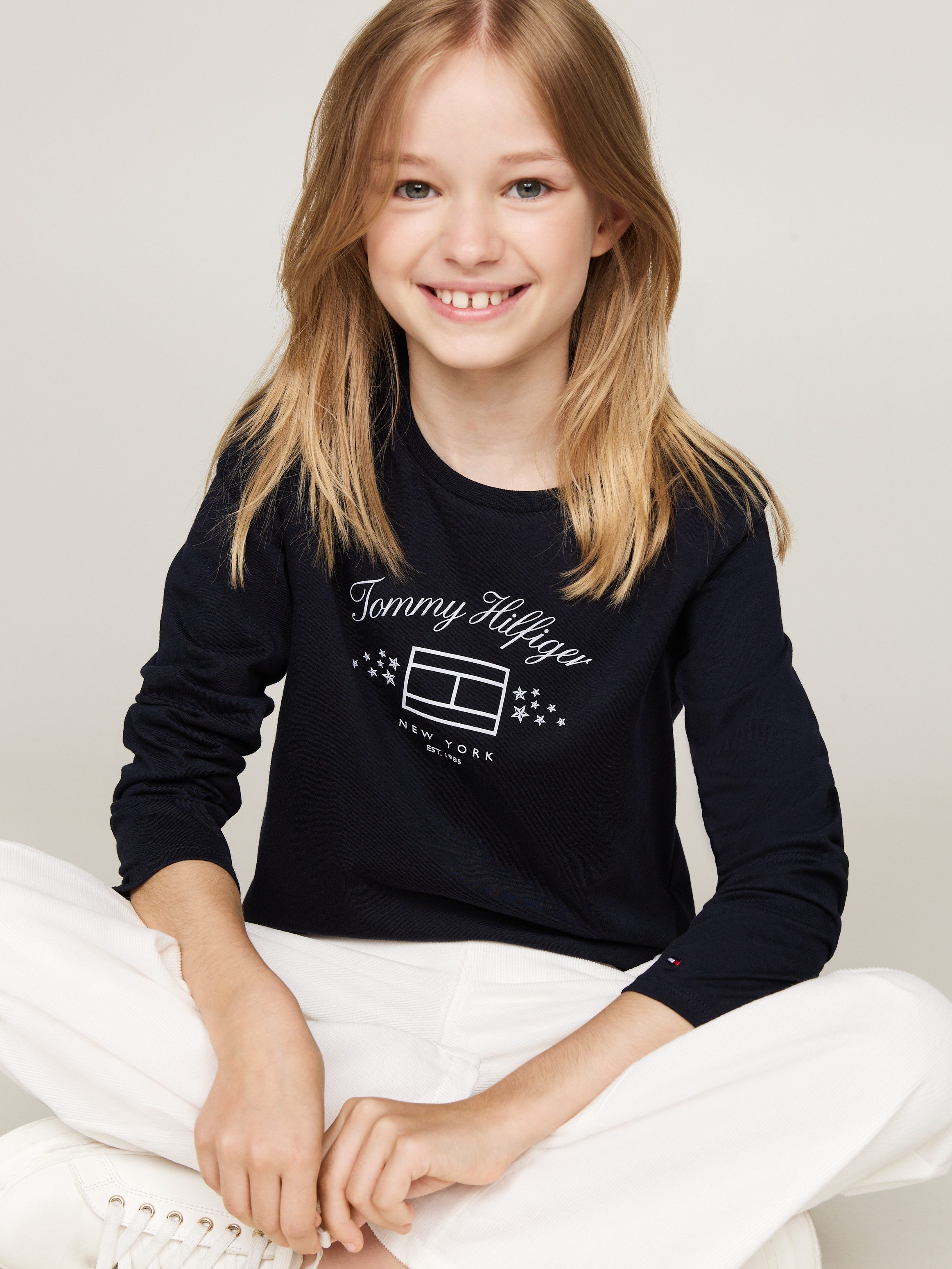 Tommy Hilfiger Sweatshirt TH STARS FLAG PRINT TEE LS