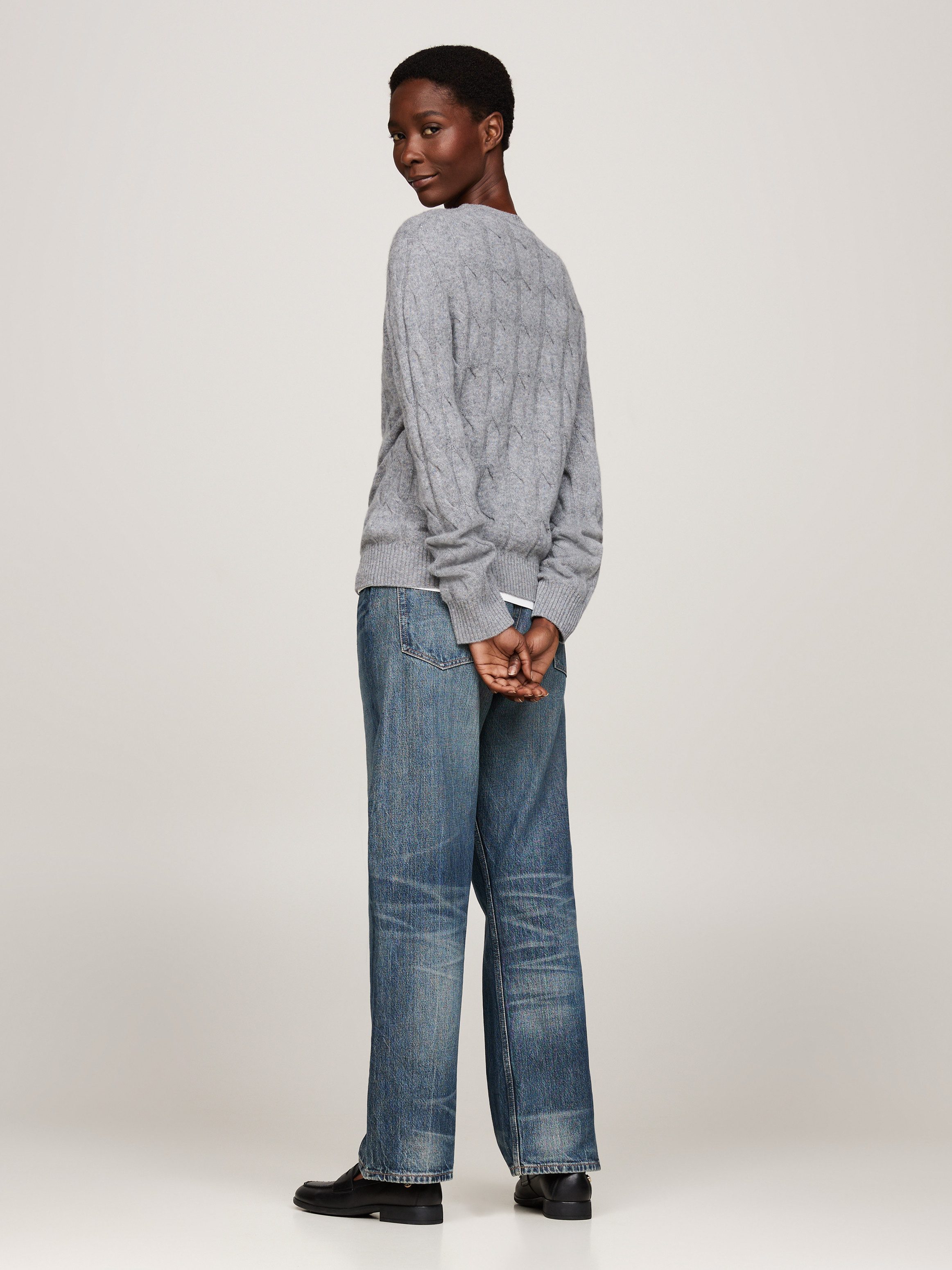 Tommy Hilfiger Gebreide trui SOFT WOOL CABLE C-NK