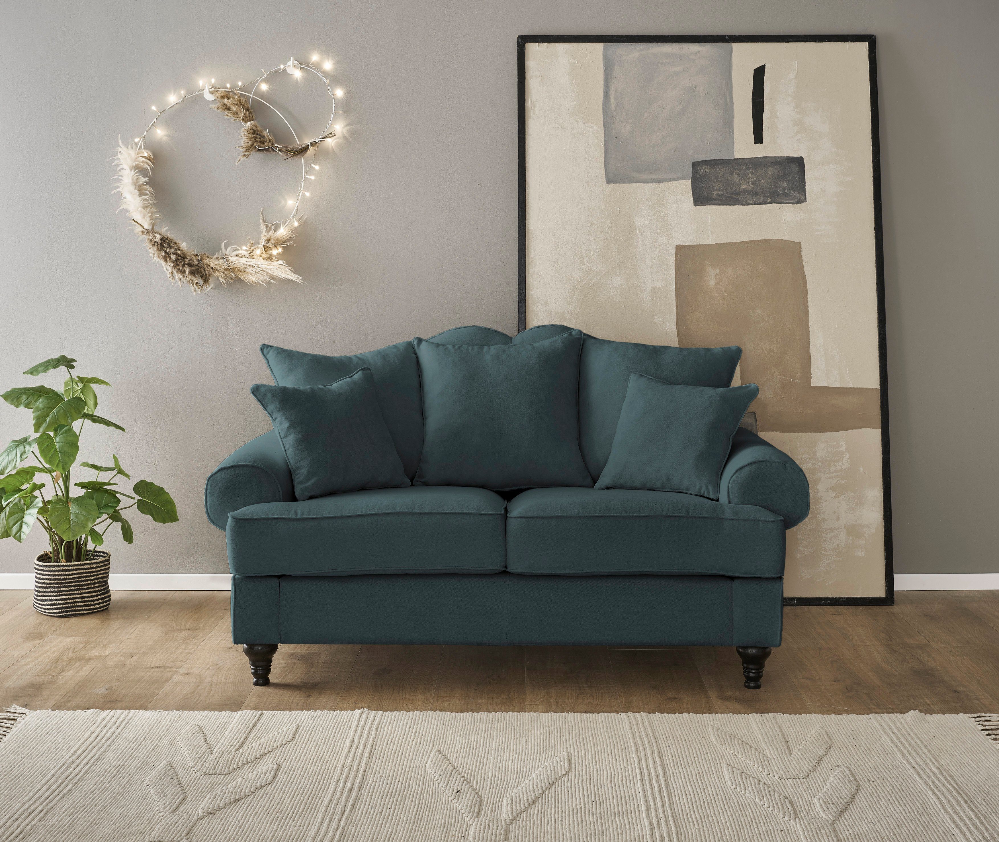 Home affaire 2-zitsbank Westminster met binnenveringsinterieur groen, 2-zitsbanken