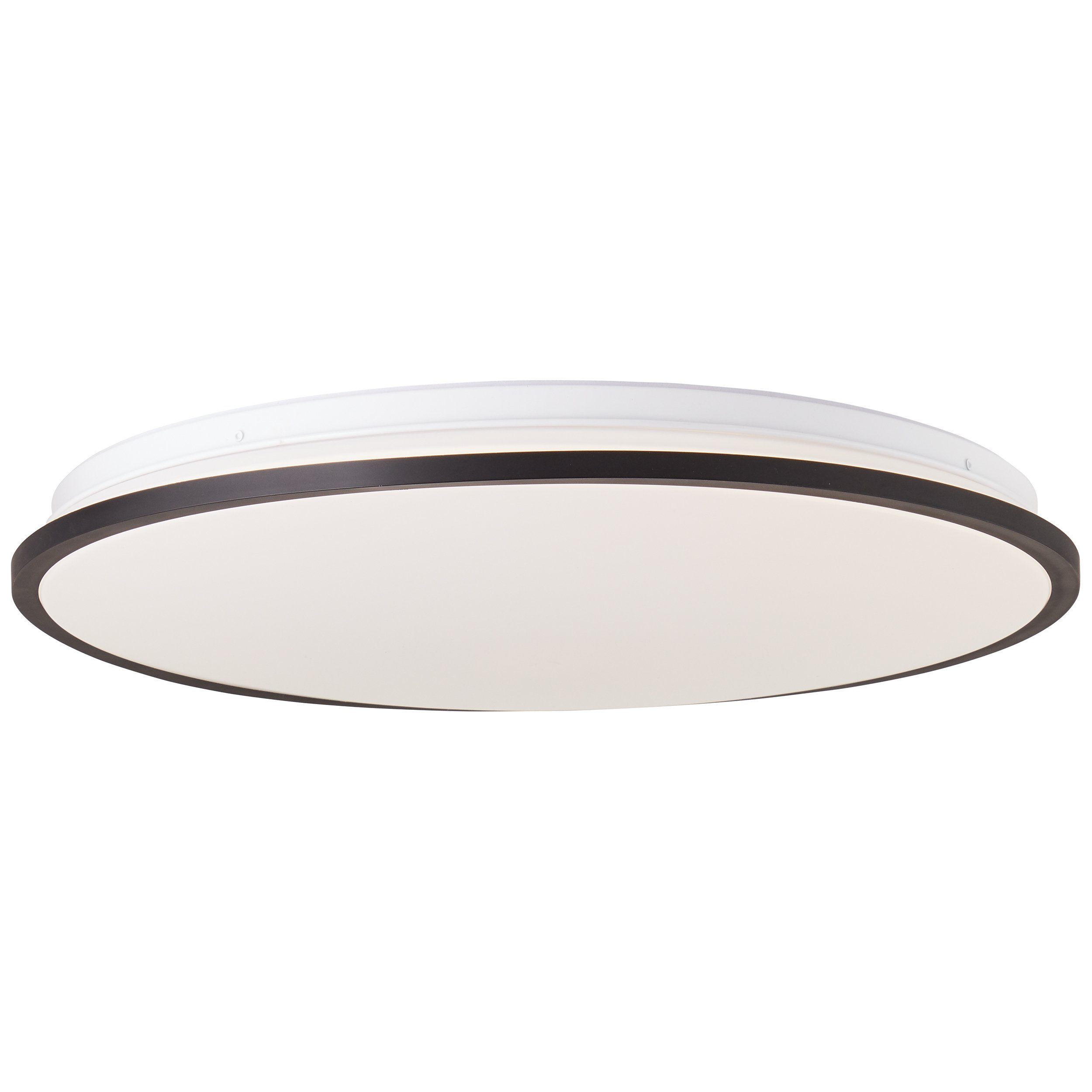 Brilliant Leuchten Led-plafondlamp Heida 3000 lm, ø 49 cm, metaal/kunststof, zwart