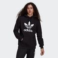 adidas originals sweatshirt adicolor classics trefoil hoodie zwart