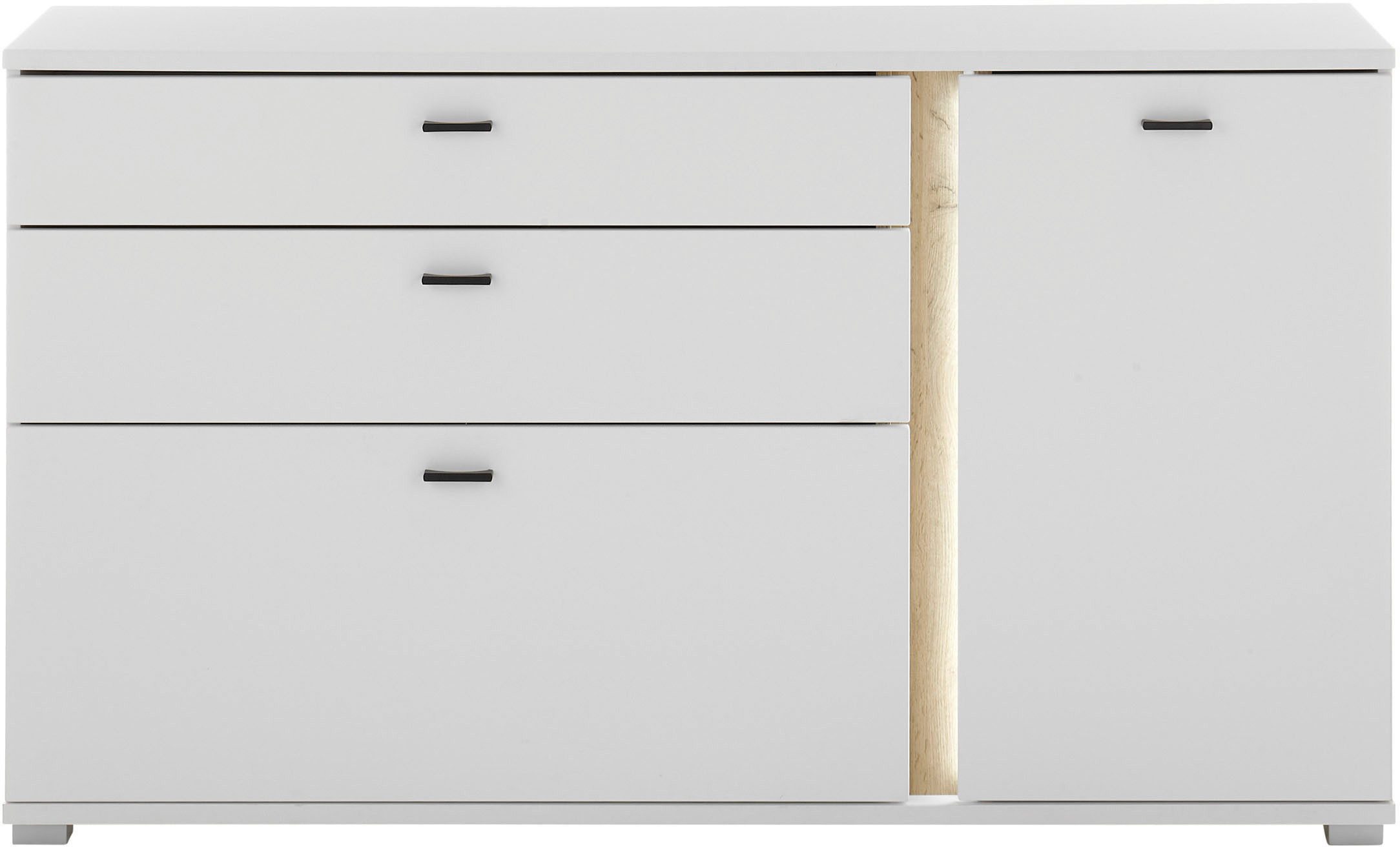 INOSIGN Dressoir Long Island in moderne trendkleur, inclusief verticale verlichting, breedte 150 cm (1 stuk)