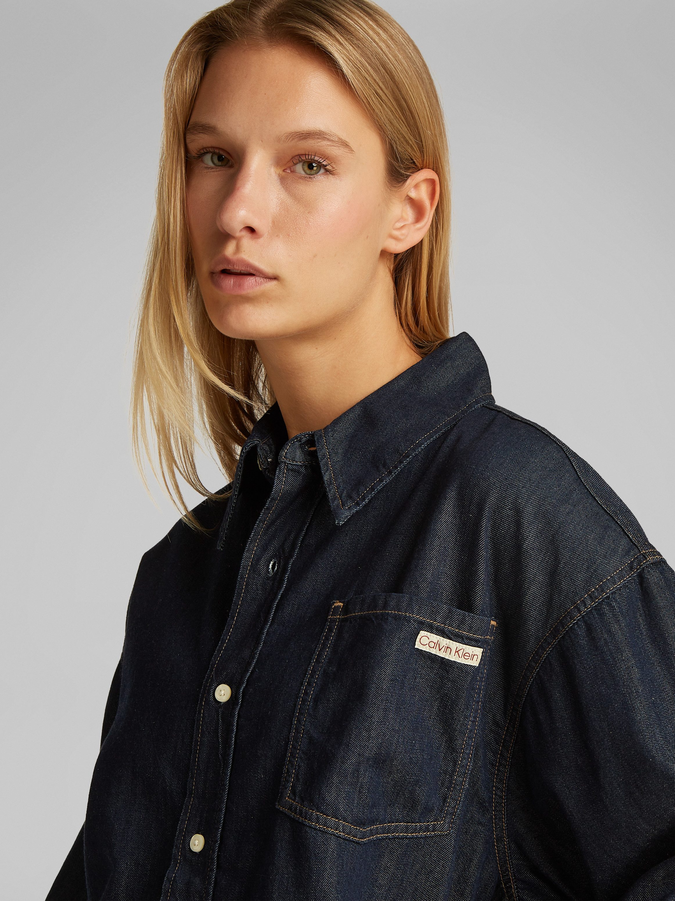 Calvin Klein Jeans blouse OVERSIZED LS DENIM SHIRT