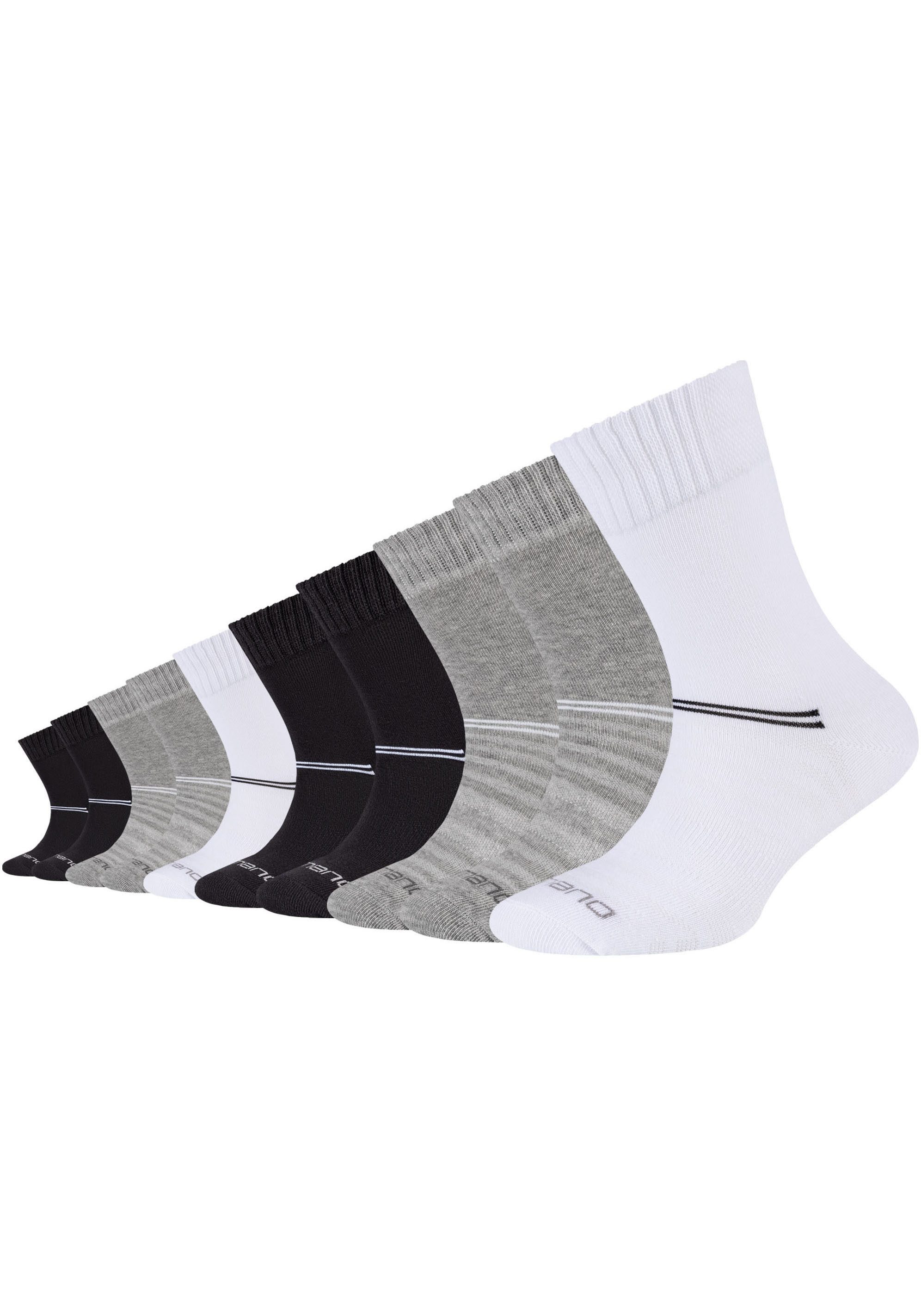 Camano Sokken Mesh ventilation met ademende materiaalsamenstelling (Set van 10) kinderen sokken maat 35 (38) zwart