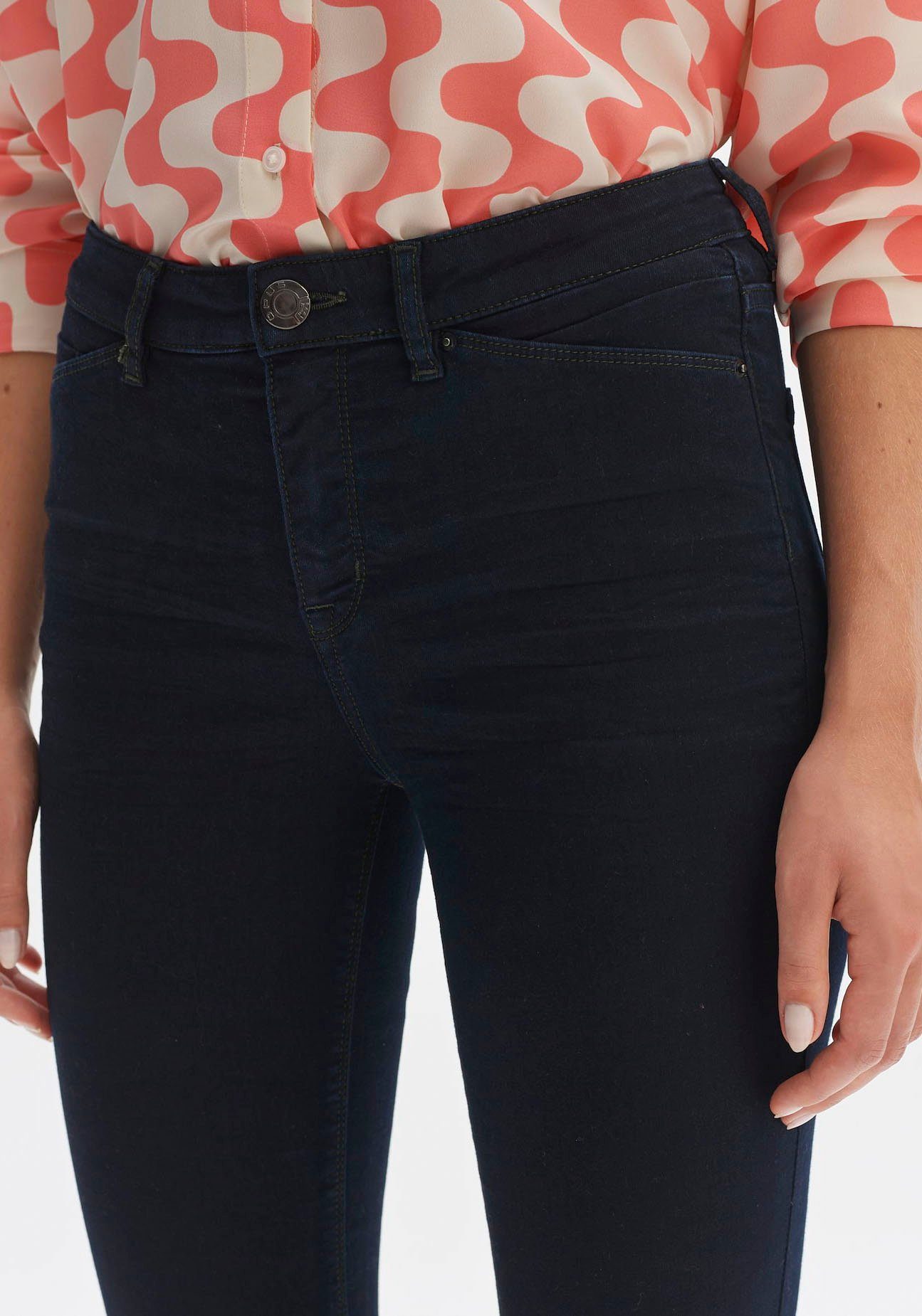 OPUS Slim fit jeans met kleine splitjes in de zijkanten van de broekspijpen