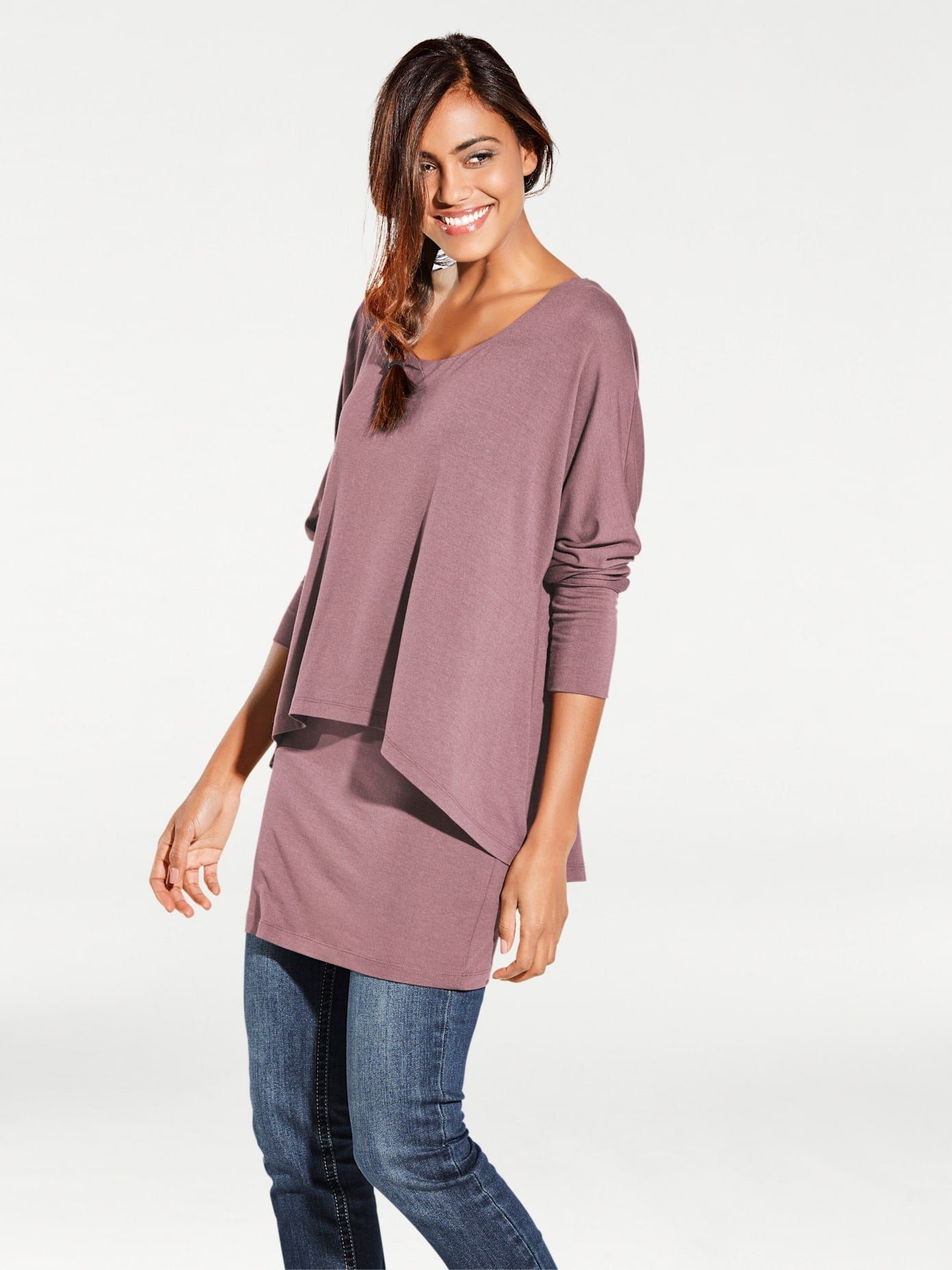 LINEA TESINI by Heine Shirt met ronde hals (1-delig)