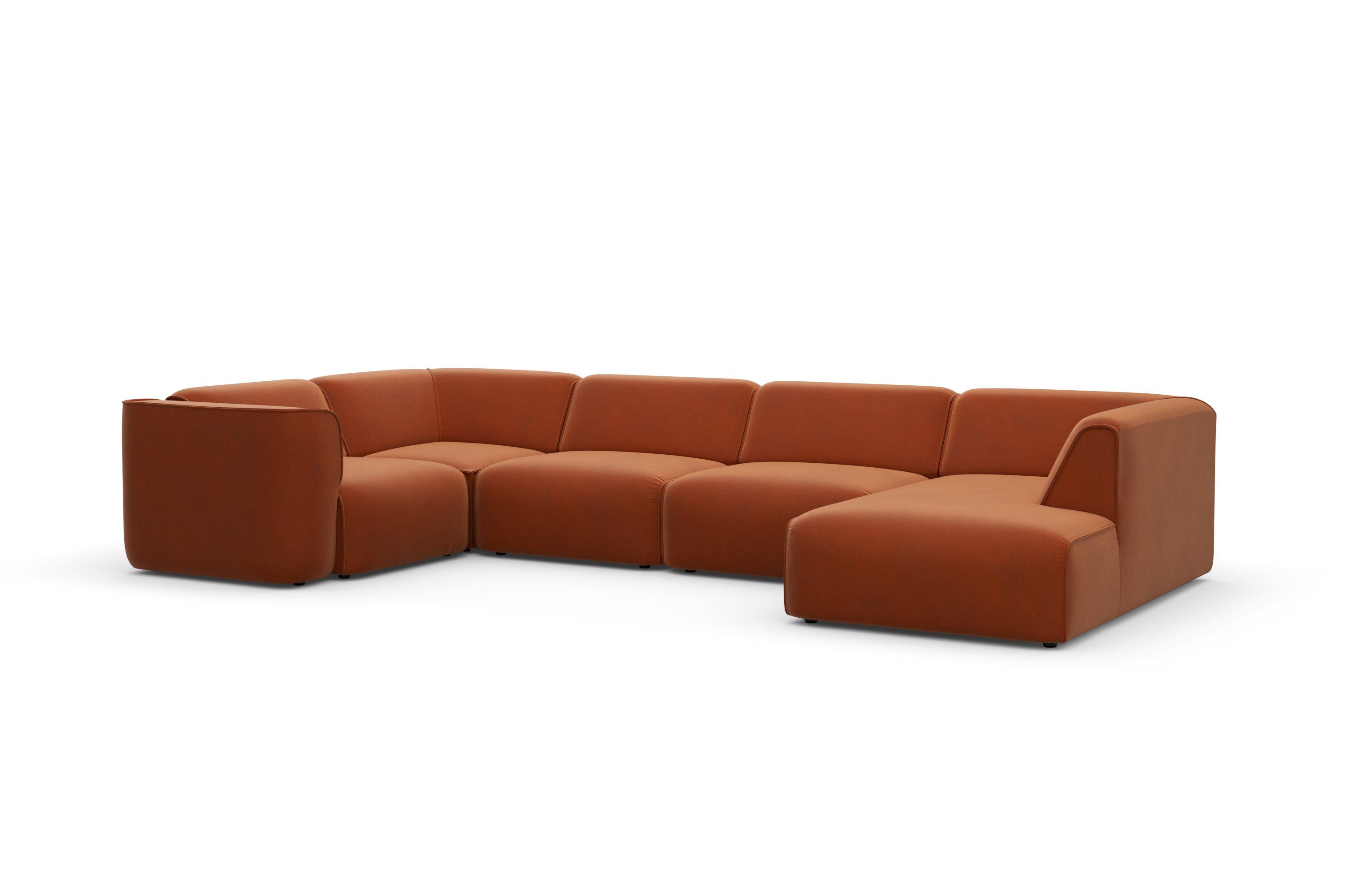 RAUM.ID Zithoek Merid U-vorm, altijd uitbreidbaar met modules, B/D/H: 367/206/70 cm