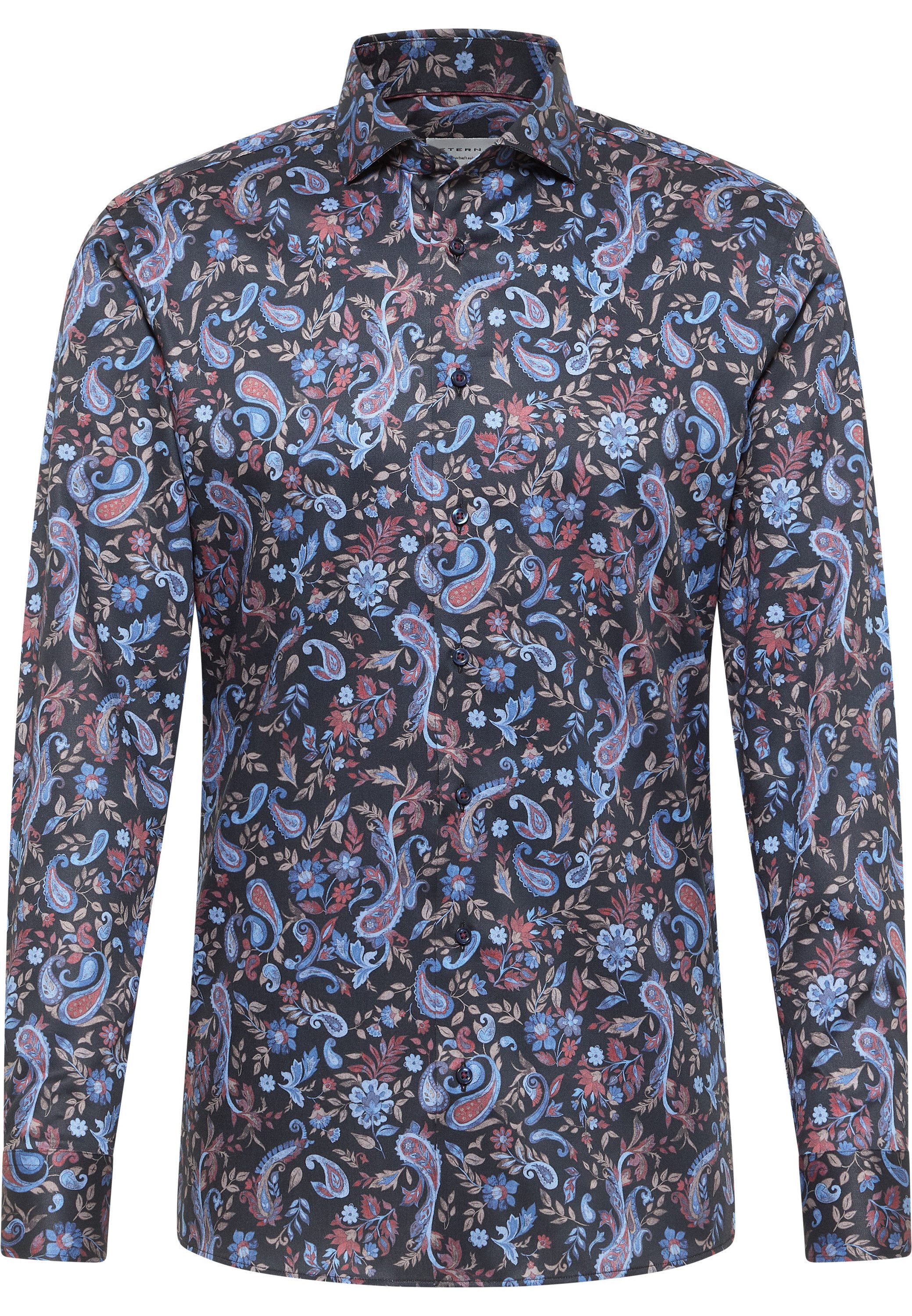 Eterna Overhemd met lange mouwen Slim fit NON IRON (strijkvrij)