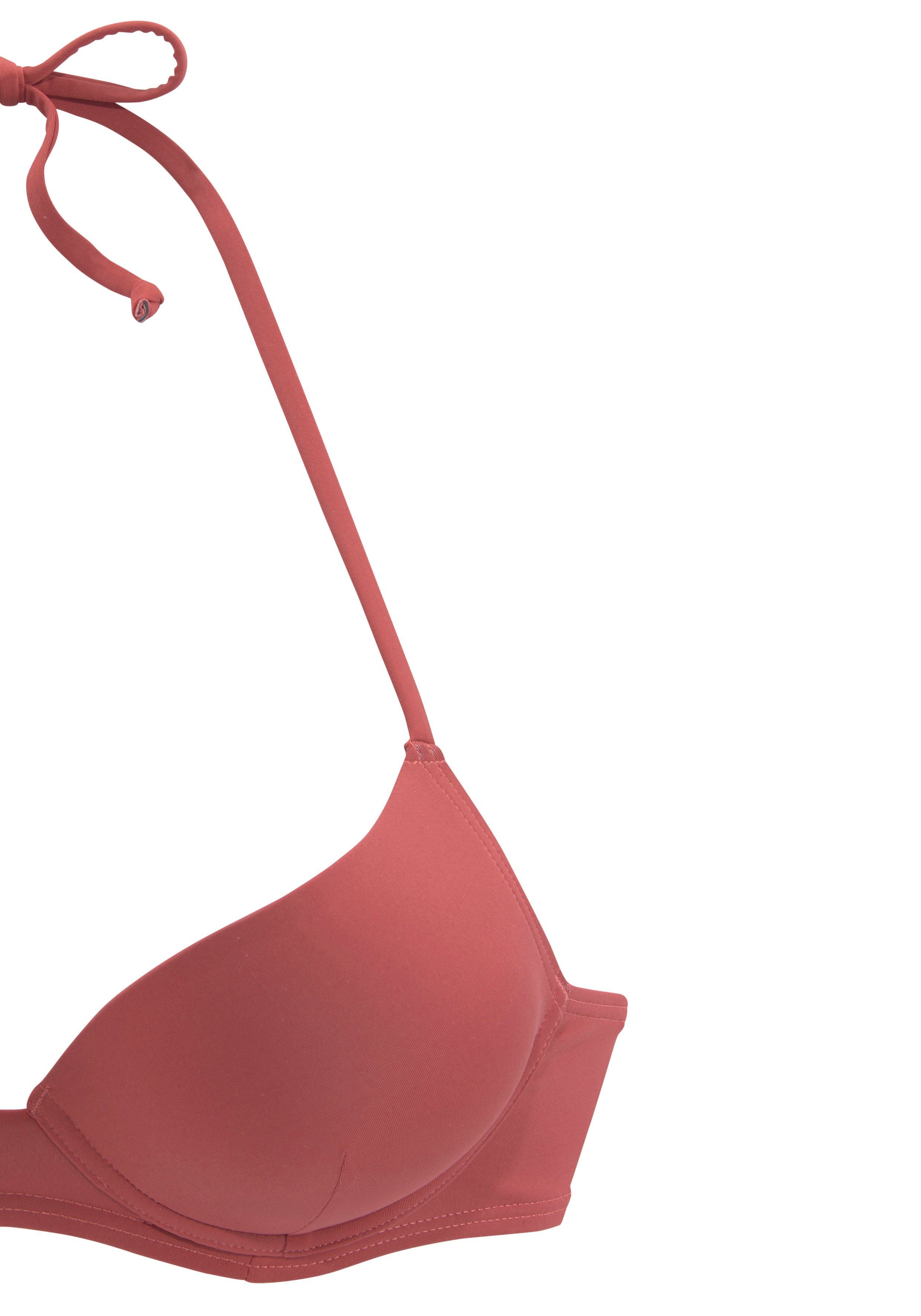 Lascana Push-upbikinitop Shiva in trendy effen kleur