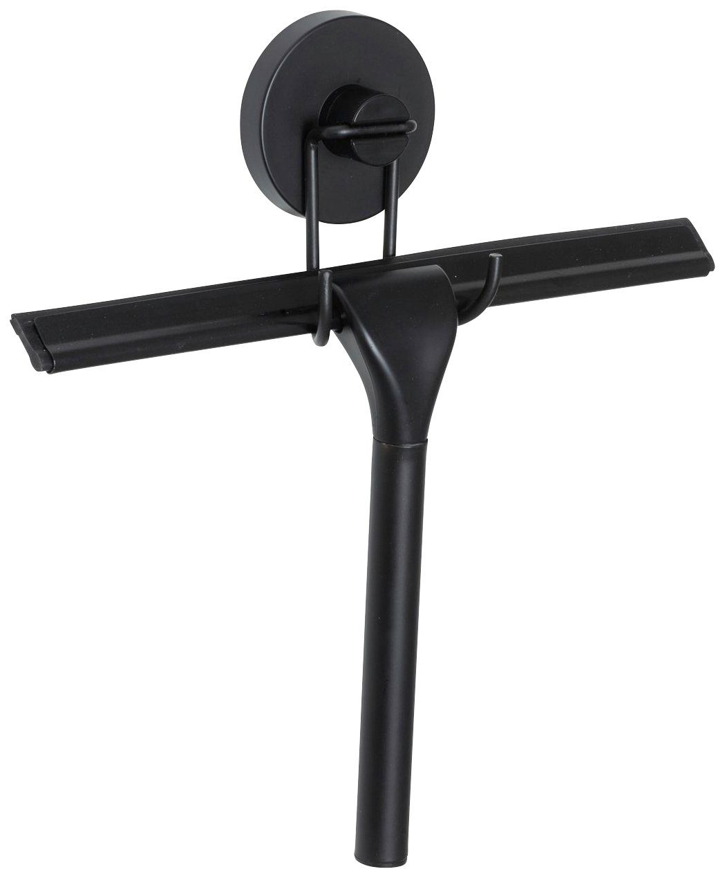 WENKO Douchewisser Vacuum-Loc 25 cm, bevestigen zonder boren badkameraccessoires zwart