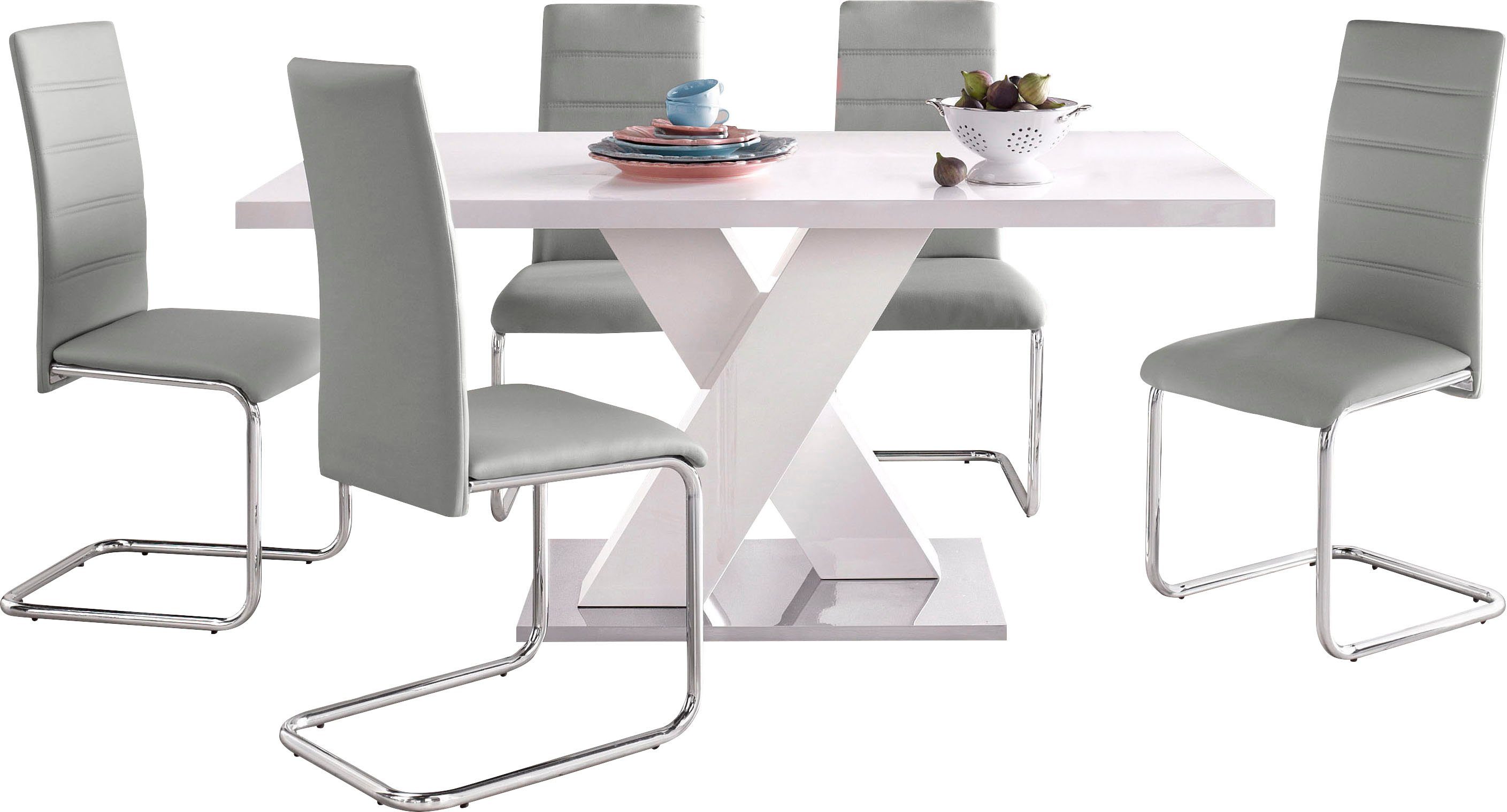 INOSIGN Eethoek Bestseller tafelgroep eetkamer keuken (set, 5-delig)