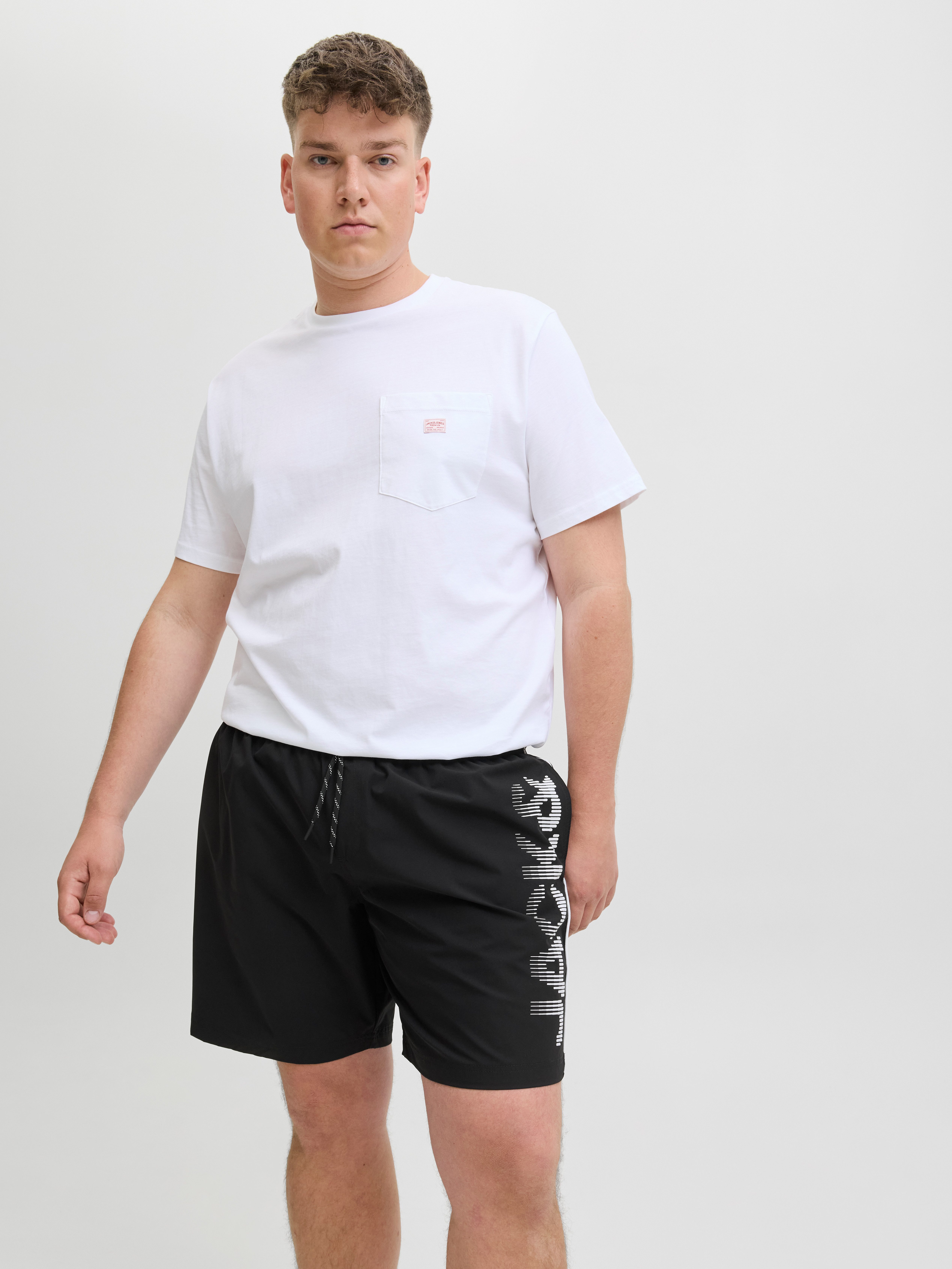 Jack & Jones PlusSize Zwemshort JPSTMAUI JJSWIM SPLICE LOGO AKM SN PLS