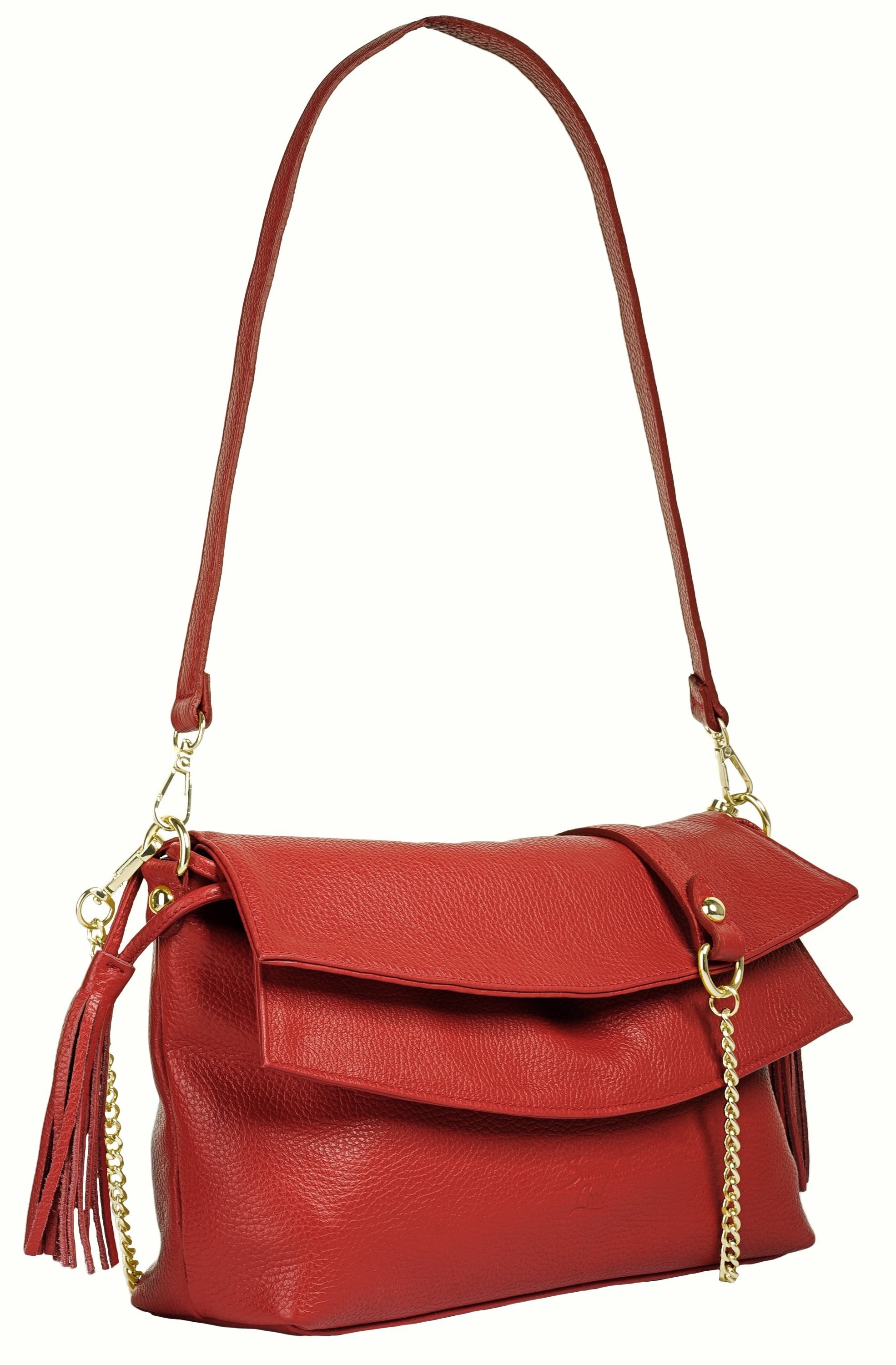 Samantha Look Schoudertas echt leer, made in italy