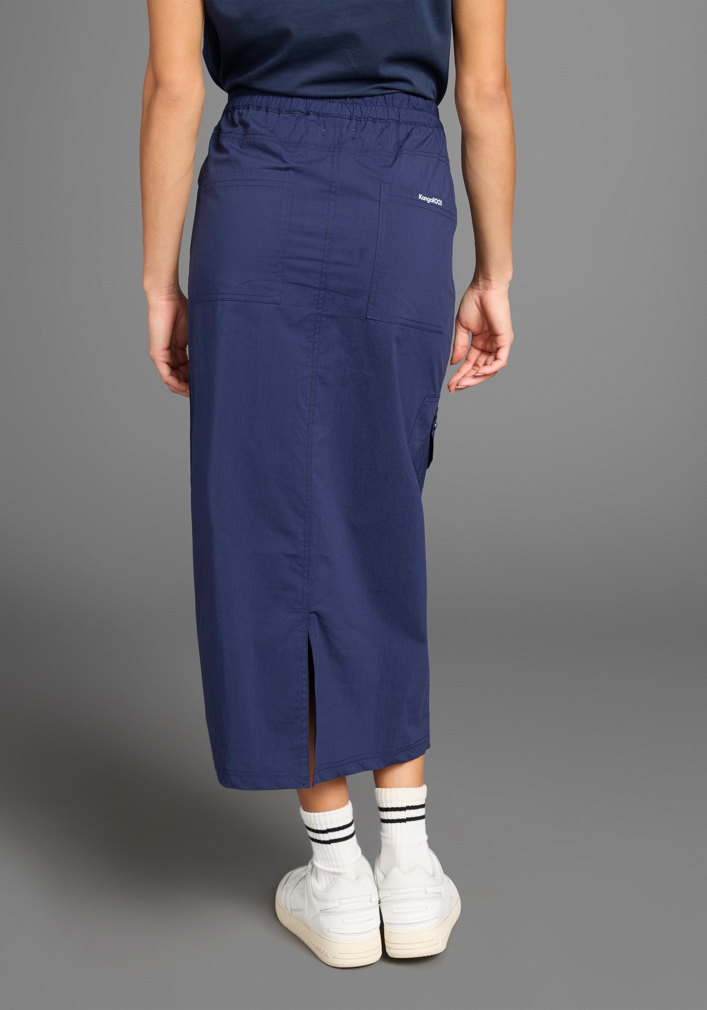 KangaROOS Cargorok met elastische taille en split achter