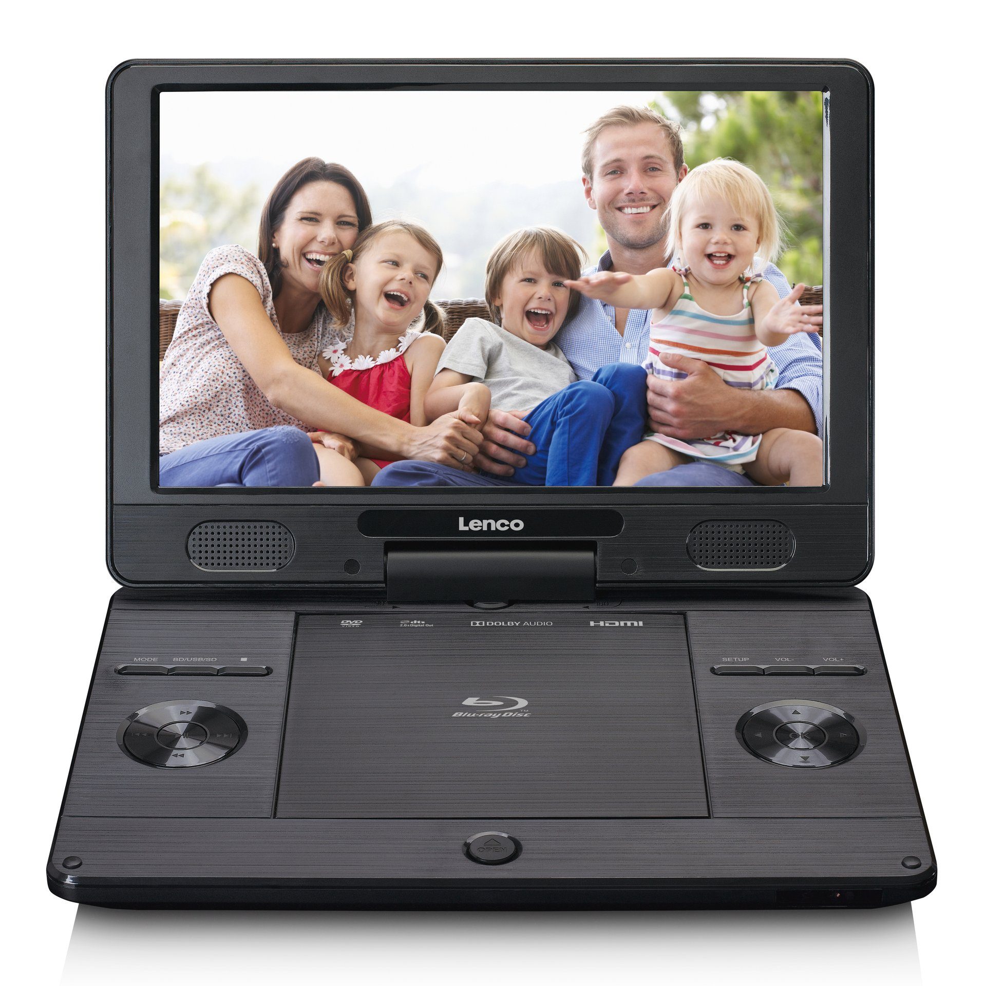Lenco BRP-1150BK Portable DVD speler Zwart