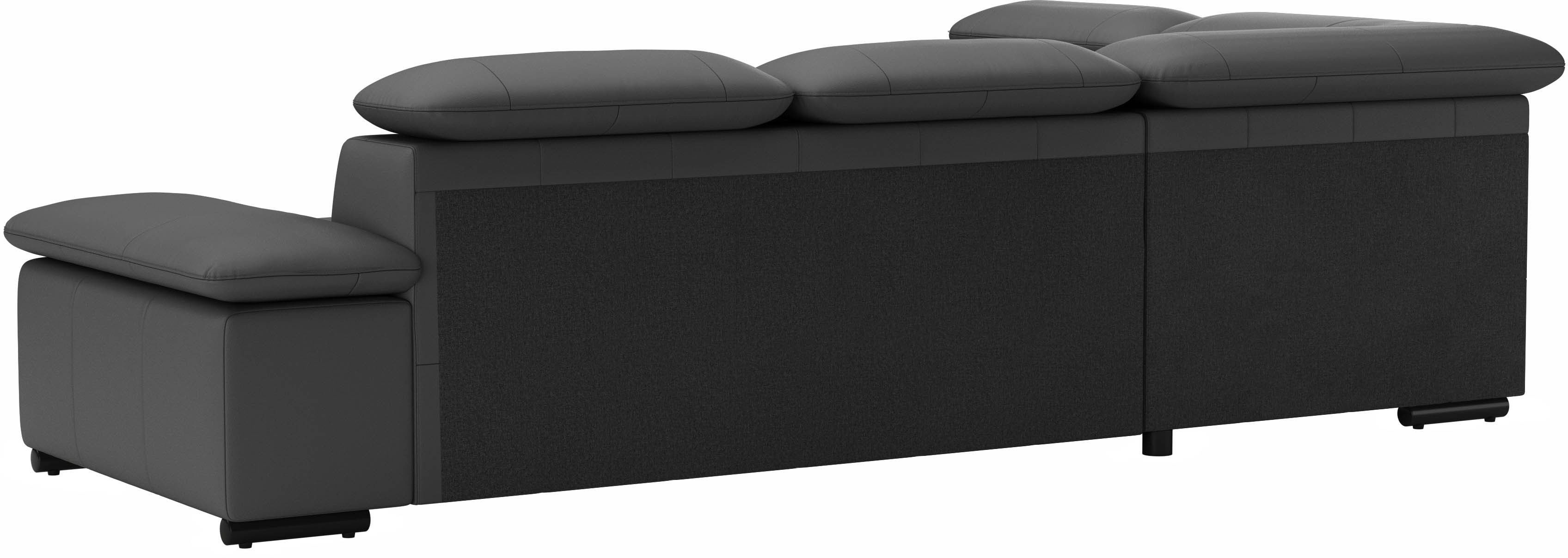 sit&more Hoekbank Alcudia L-vorm met armverstelling, optionele hoofdeindverstelling en bedfunctie