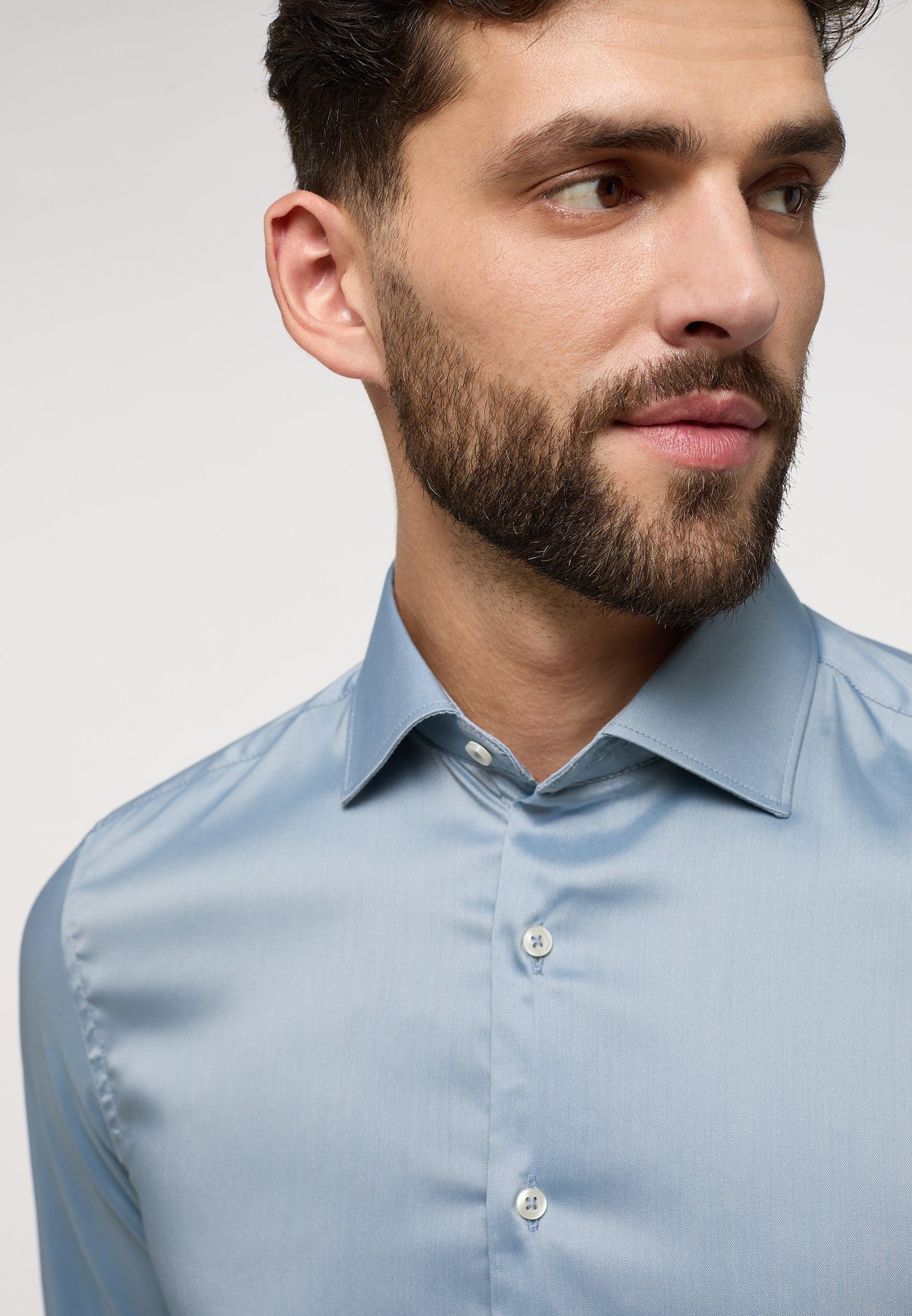 Eterna Overhemd met lange mouwen Slim fit EASY IRON (gemakkelijk te strijken)