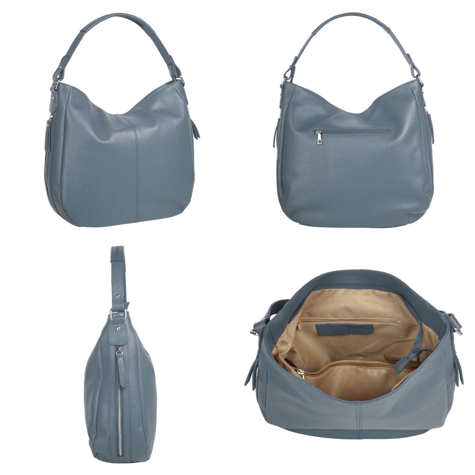 Cluty Shopper echt leer, made in italy