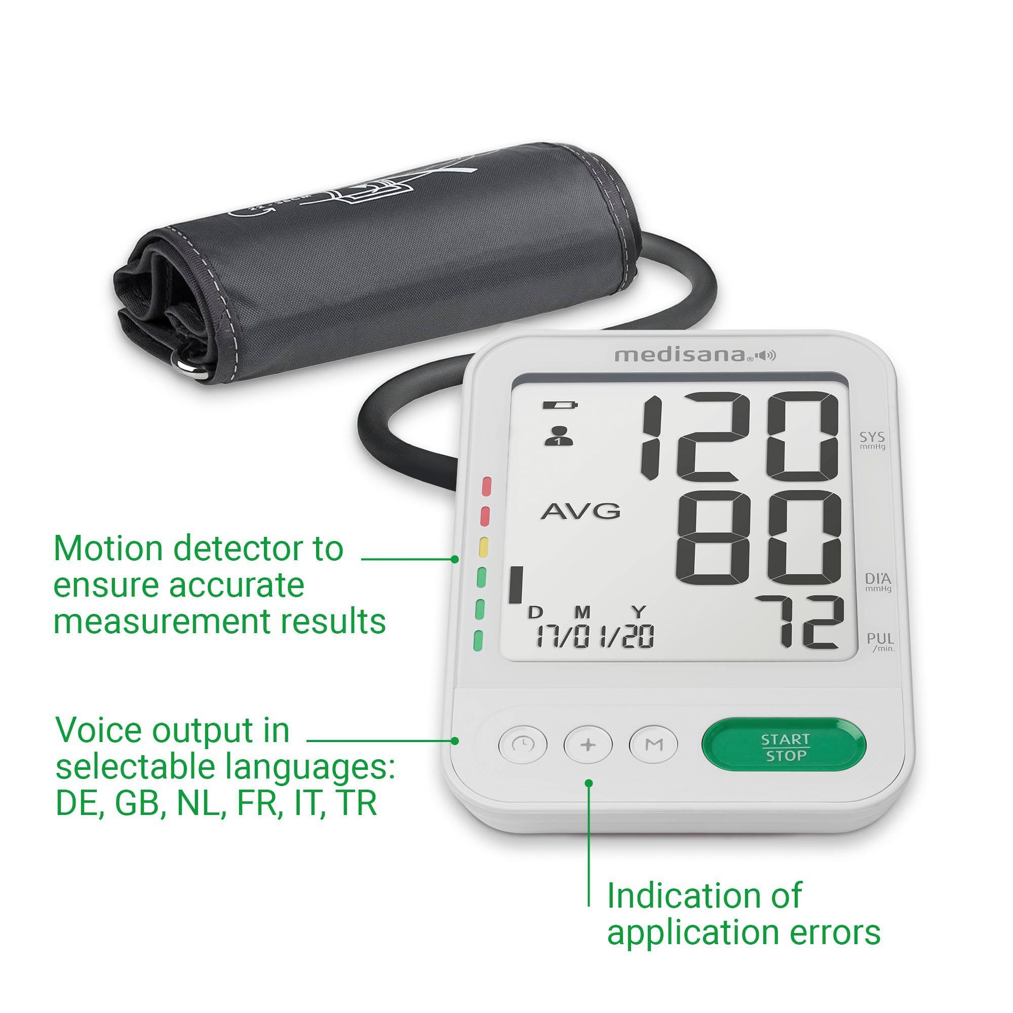 Medisana Bovenarm-bloeddrukmeter BU 586