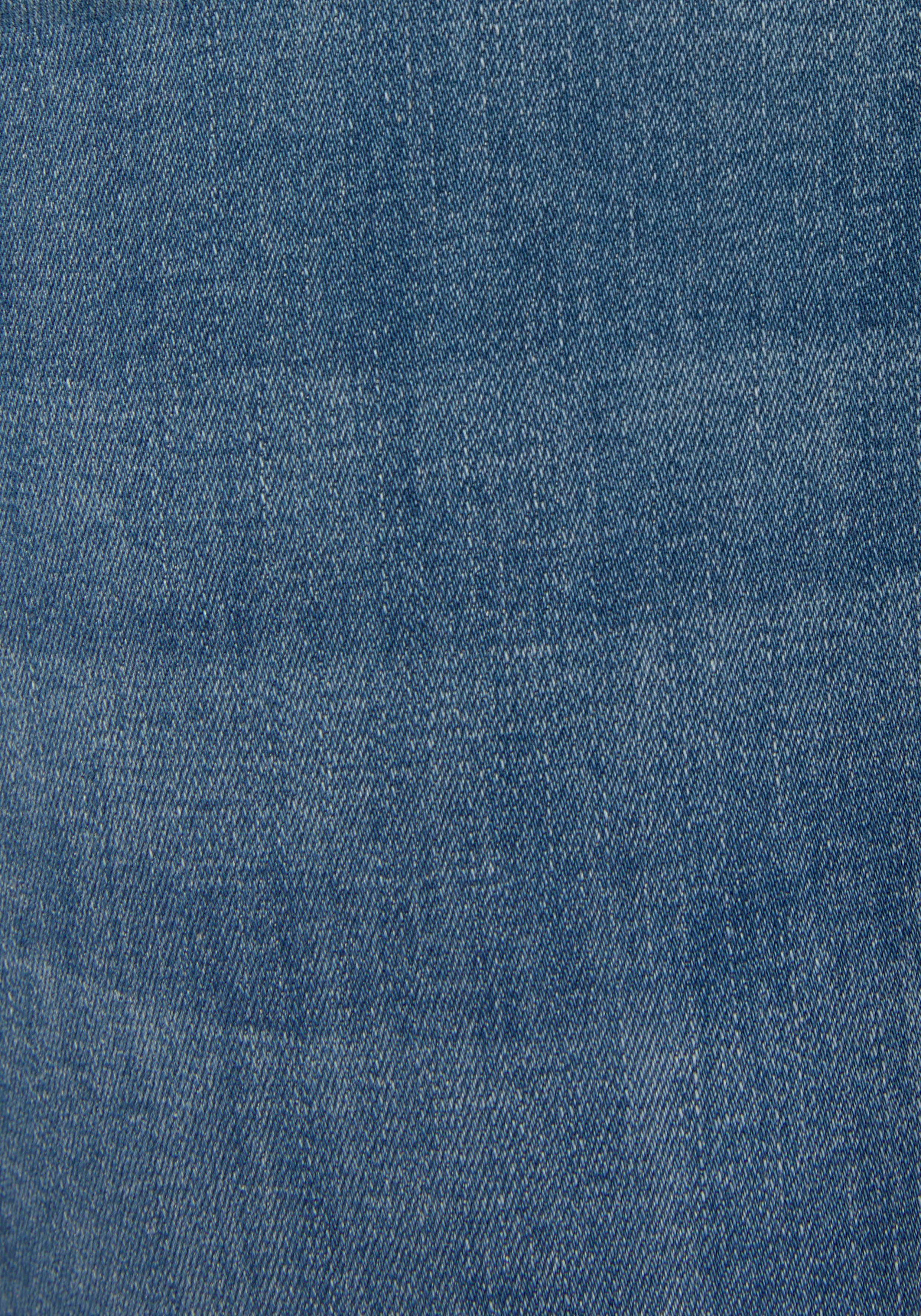 Lascana Capri jeans met versierde zakken elastische 7 8-jeans van katoen