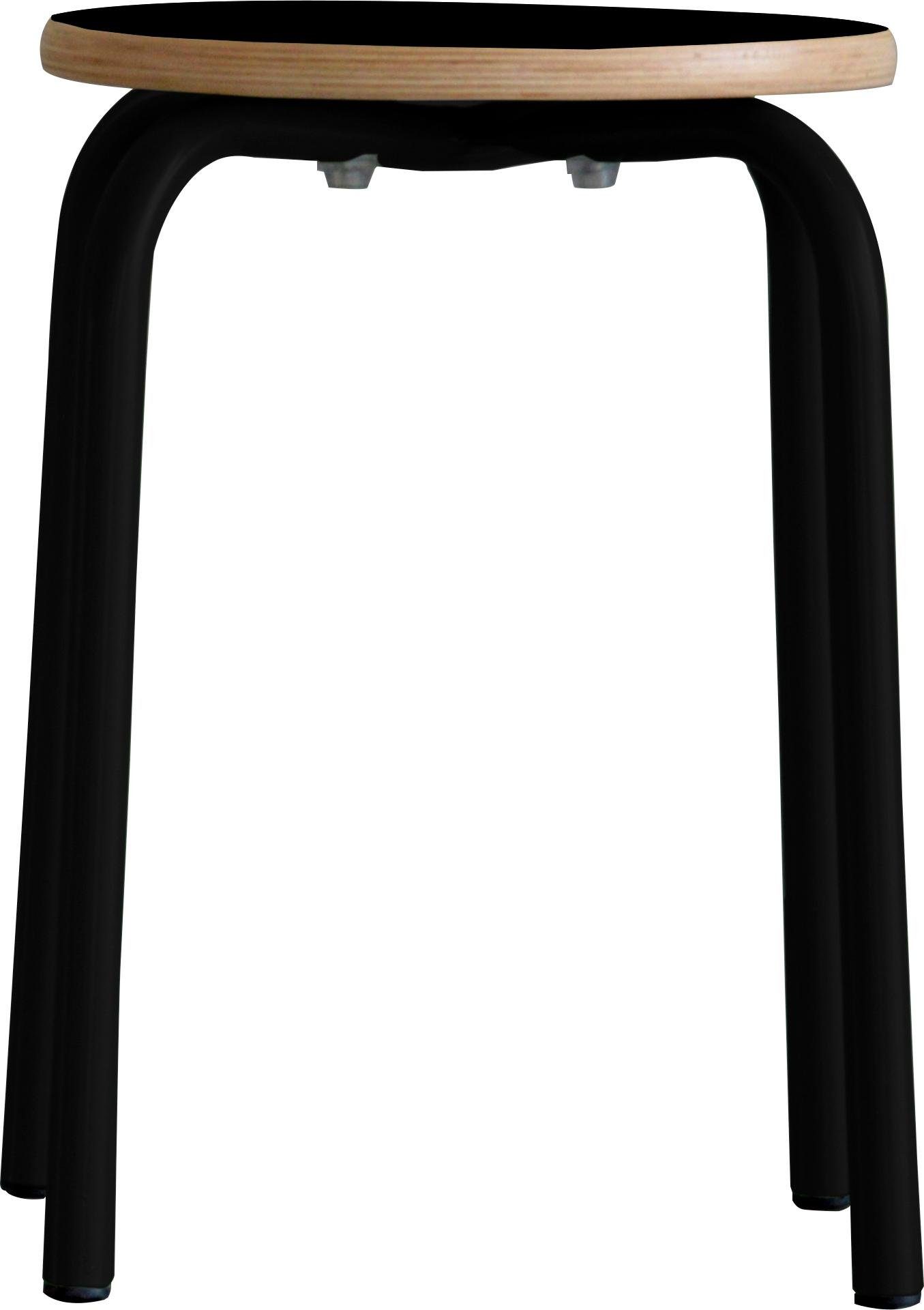 Hocker Paris in 3 kleuren, stapelbaar, zithoogte 46 cm
