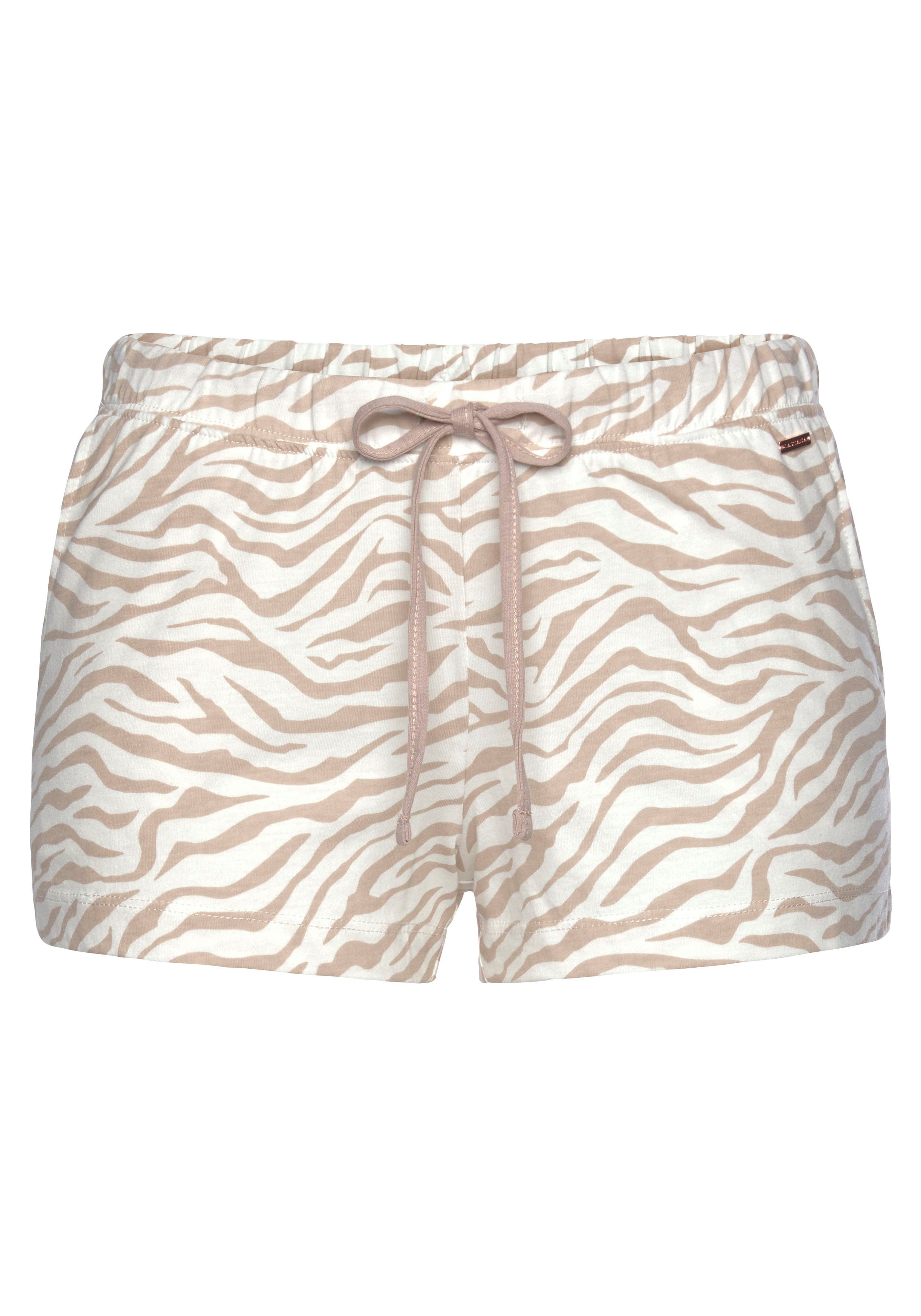 Lascana Pyjamashort Uni of met mooie print