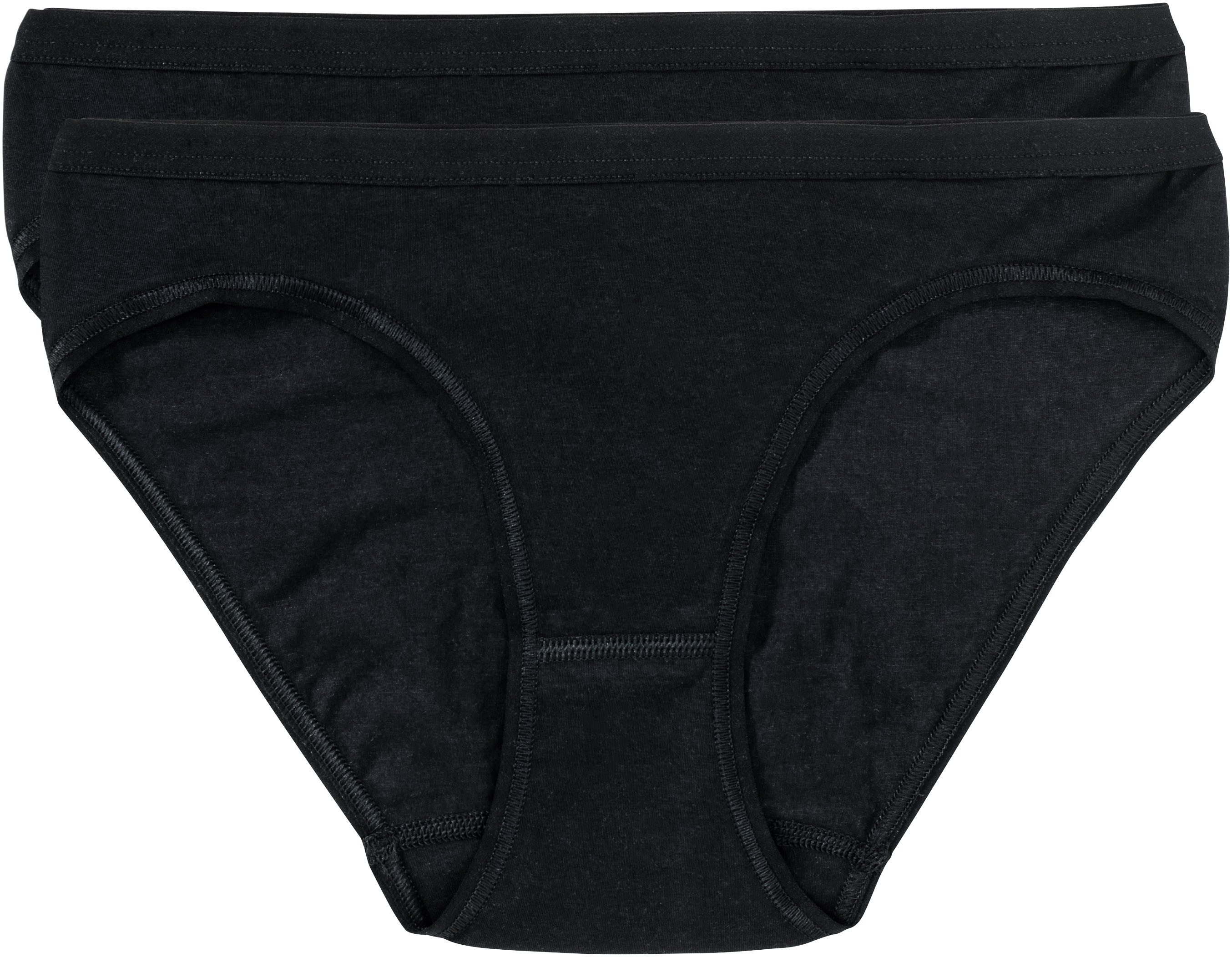 Speidel Minislip met elastische manchetten (2 stuks, Set van 2) dames slips maat 36 zwart