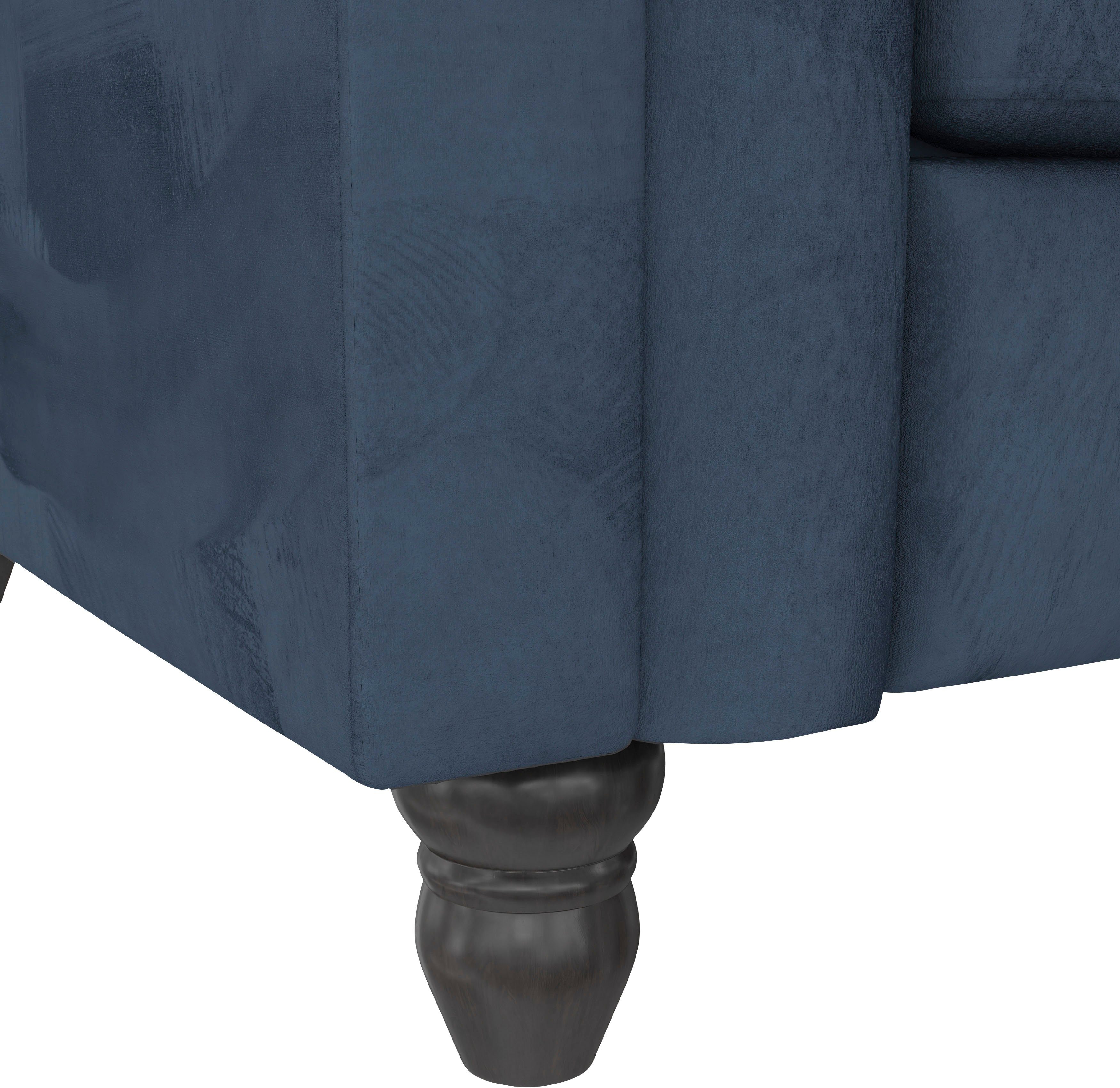 Dorel Home 3-zitsbank Felix, slaapbank 236 cm(ligoppervlak 108 x 190 cm), rugleuning 3-voudig verstelbaar, velours, kunstleer, luxe vintage microvezel