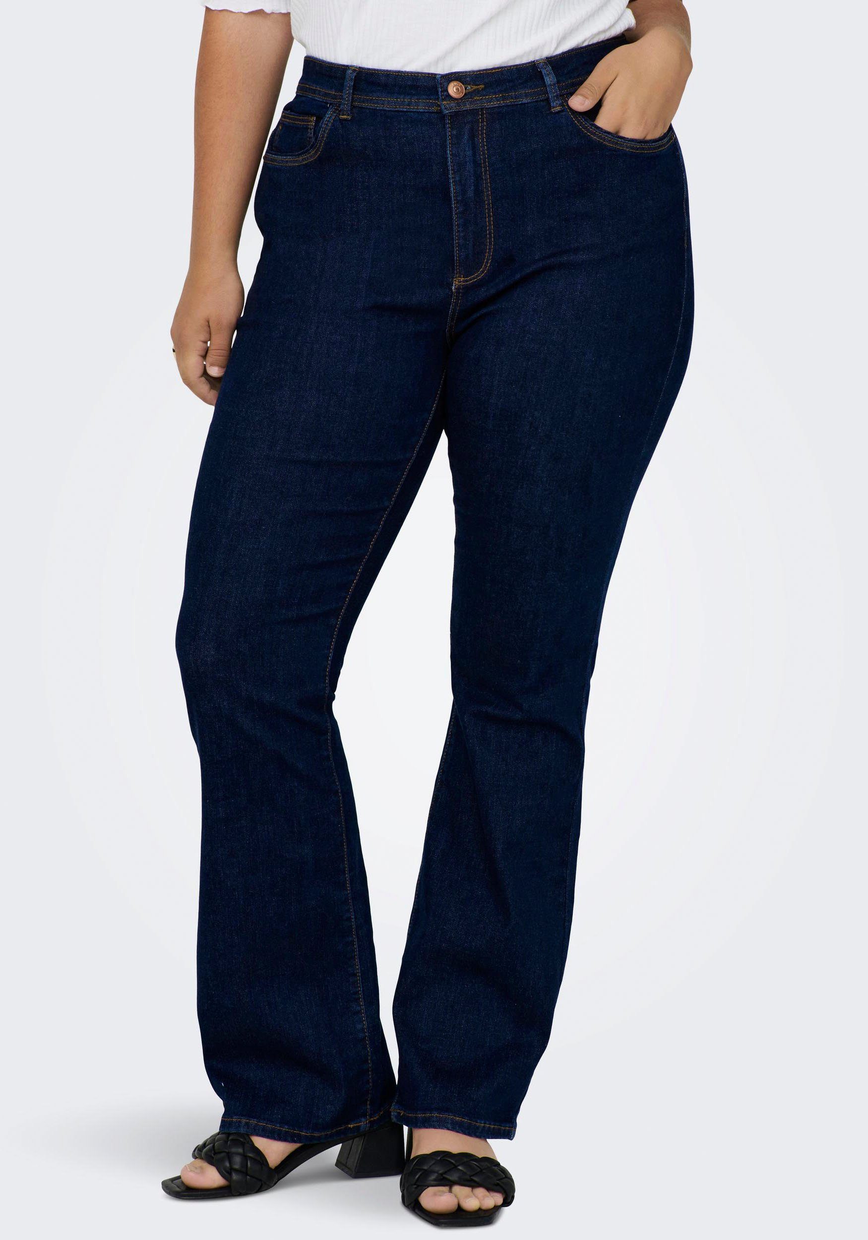ONLY CARMAKOMA Wijd uitlopende jeans CARSALLY