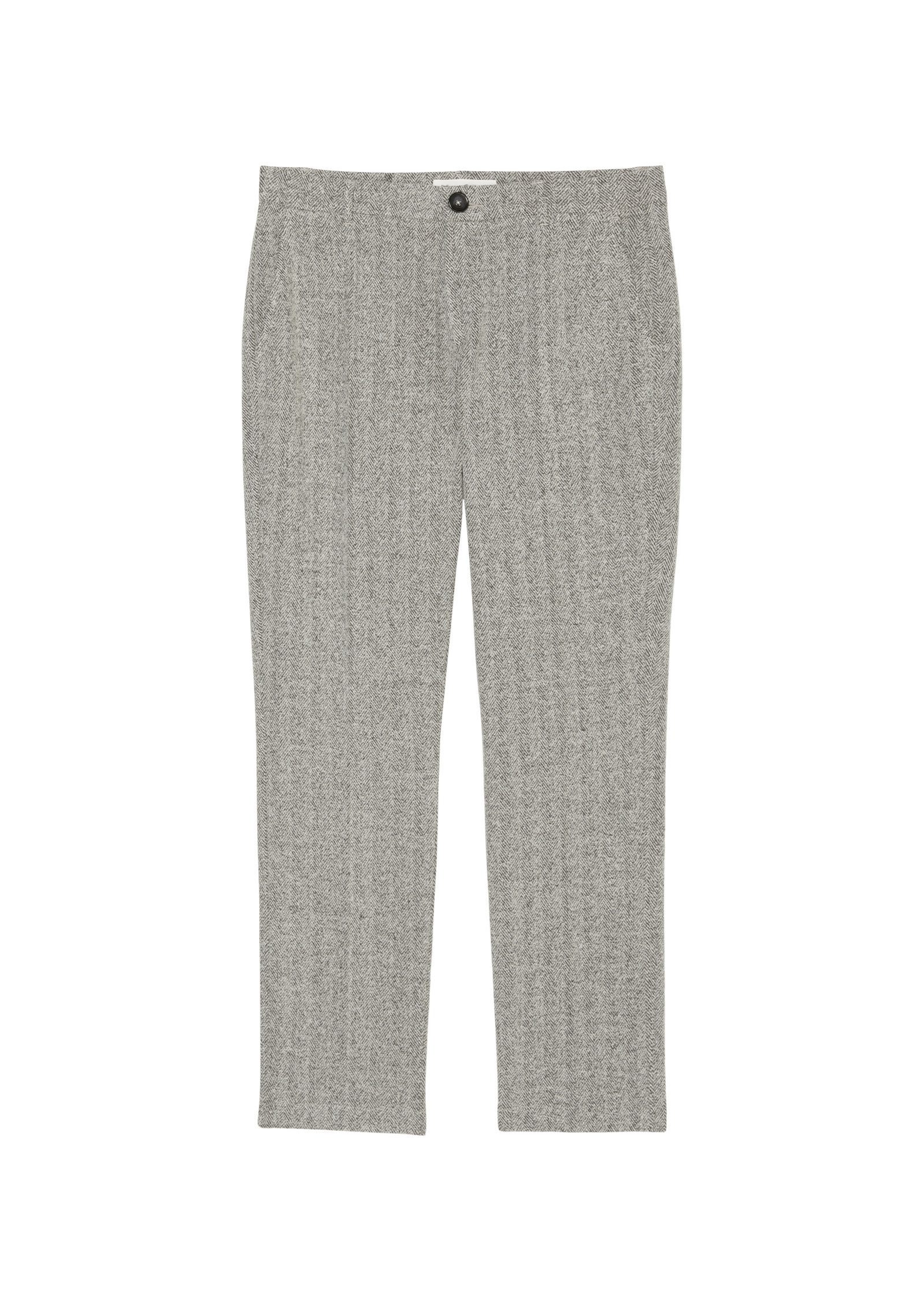 Marc O'Polo Jerseybroek met visgraatmotief