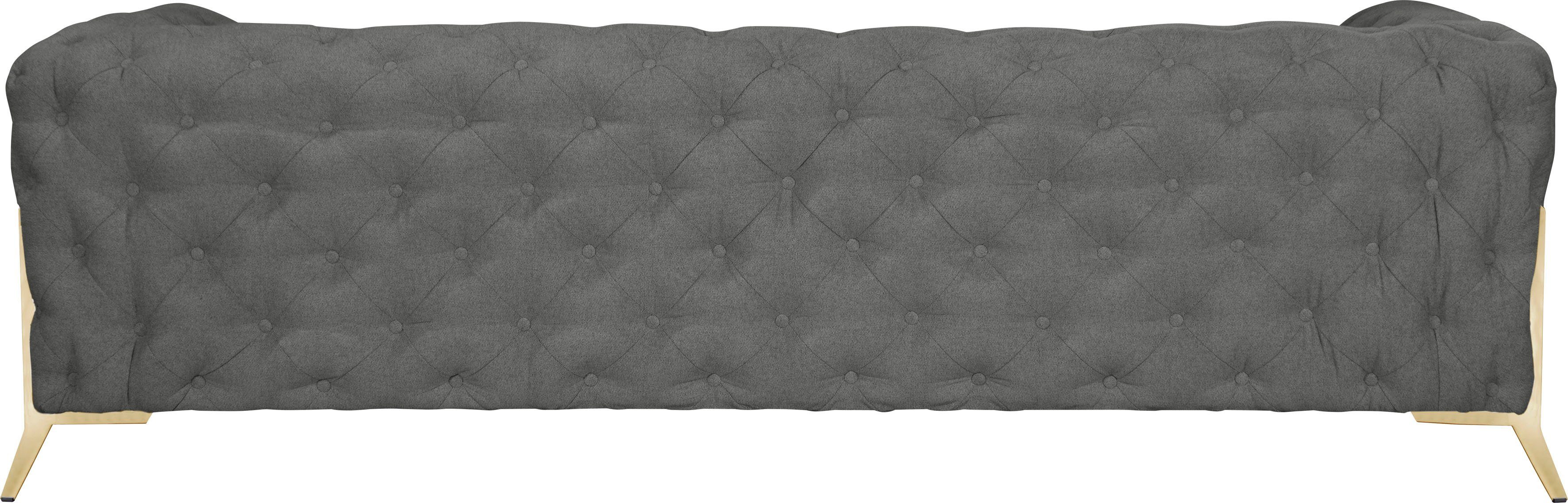 Leonique Chesterfield-bank Amaury luxueuze capitonnage, moderne chesterfield look, kleur van de poten ter keuze