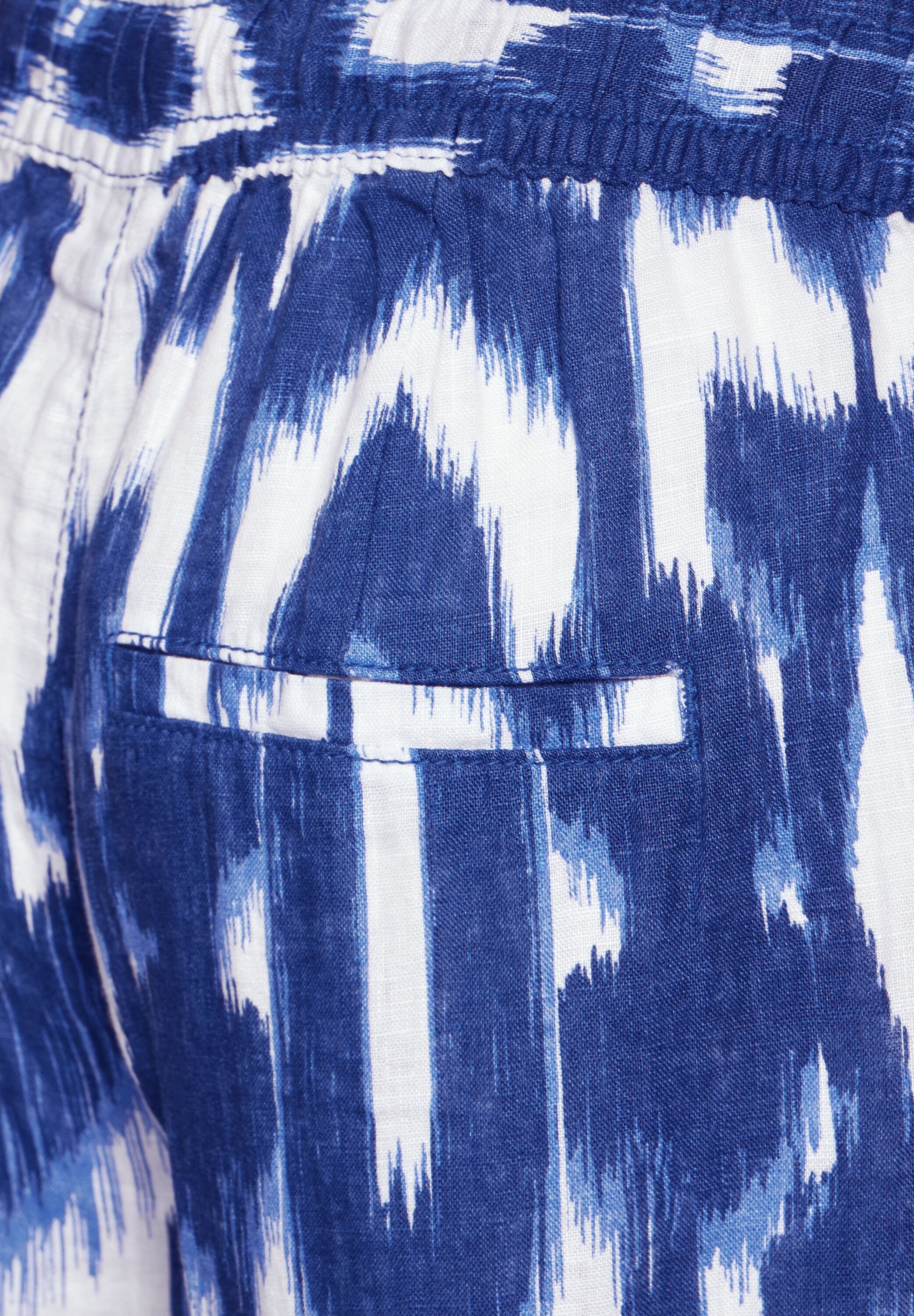STREET ONE Linnen broek met print all-over