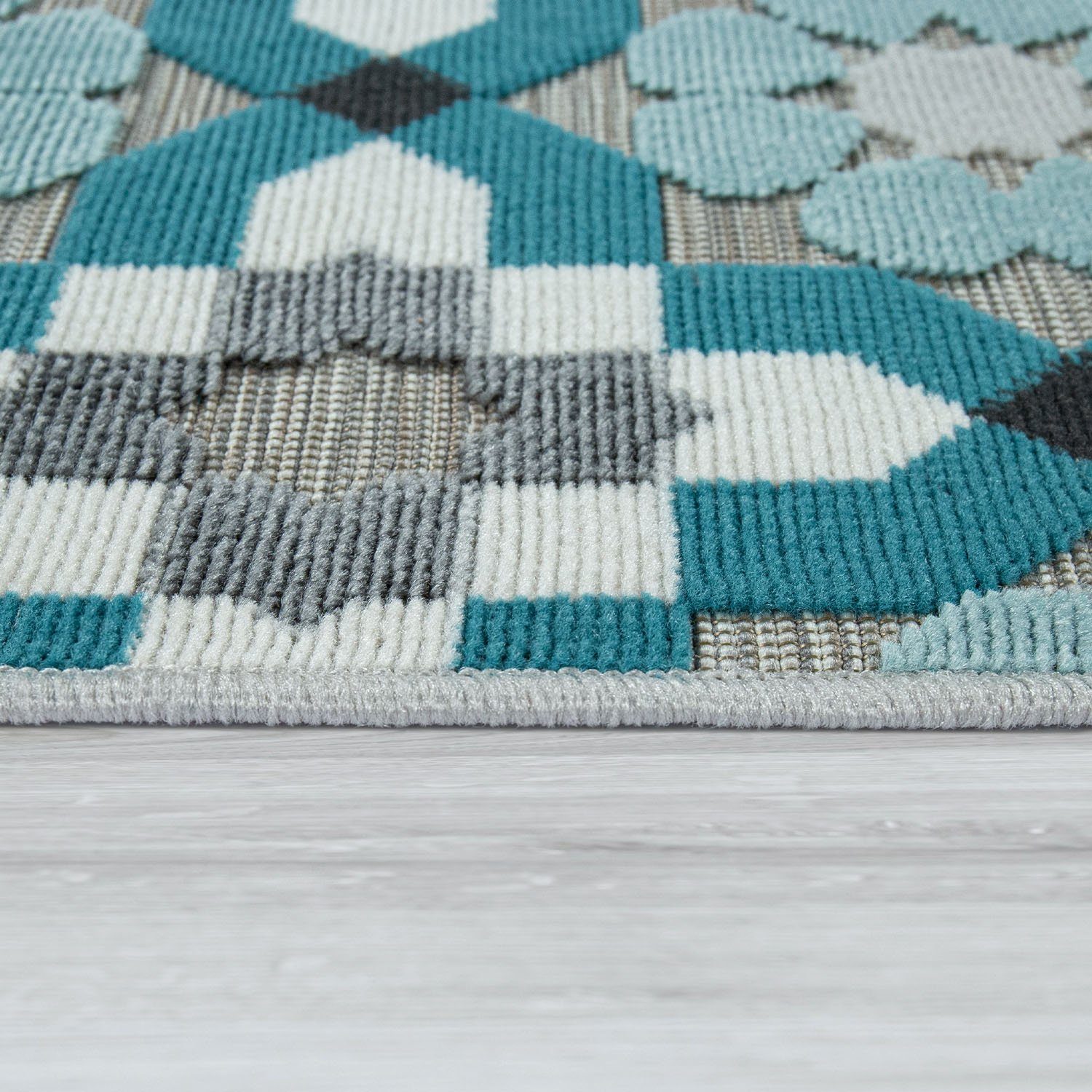 Paco Home Vloerkleed Charleroi 492 3d-design, motief bloemen, geschikt voor binnen en buiten