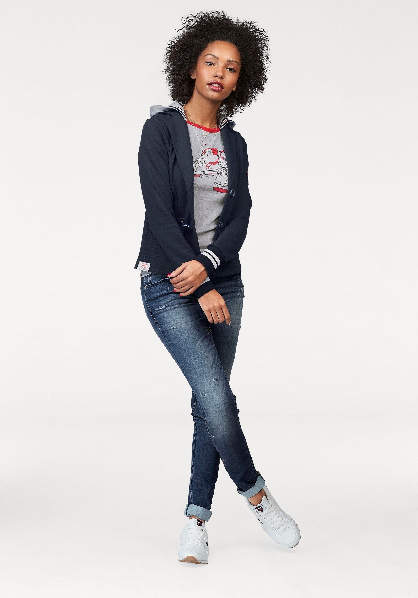 GANG Relax fit jeans 94AMELIE in coole used-wassing