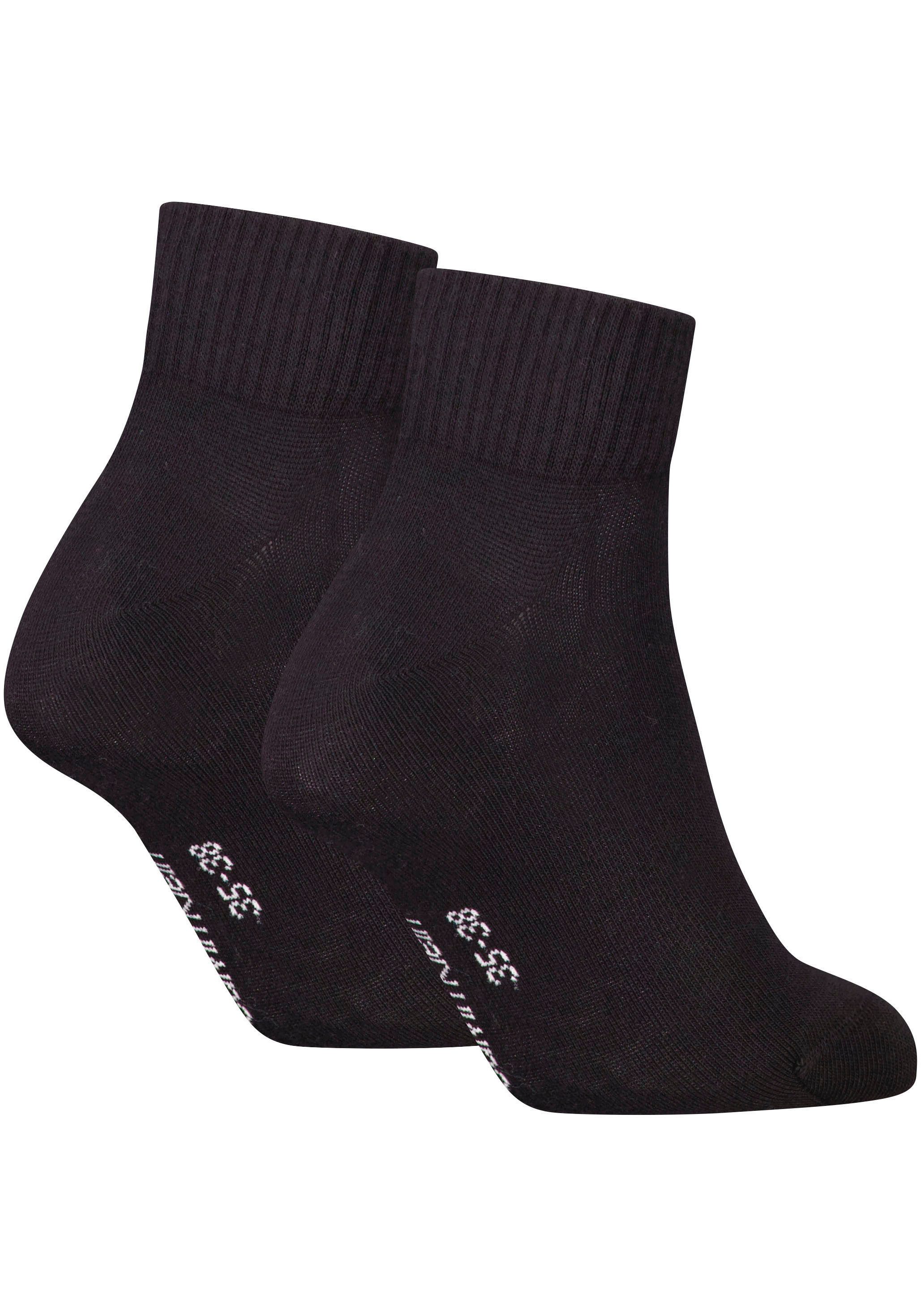 Calvin Klein Jeans Korte sokken CKJ WOMEN QUARTER 2P MONOGRAM (2 paar, 2 paar)