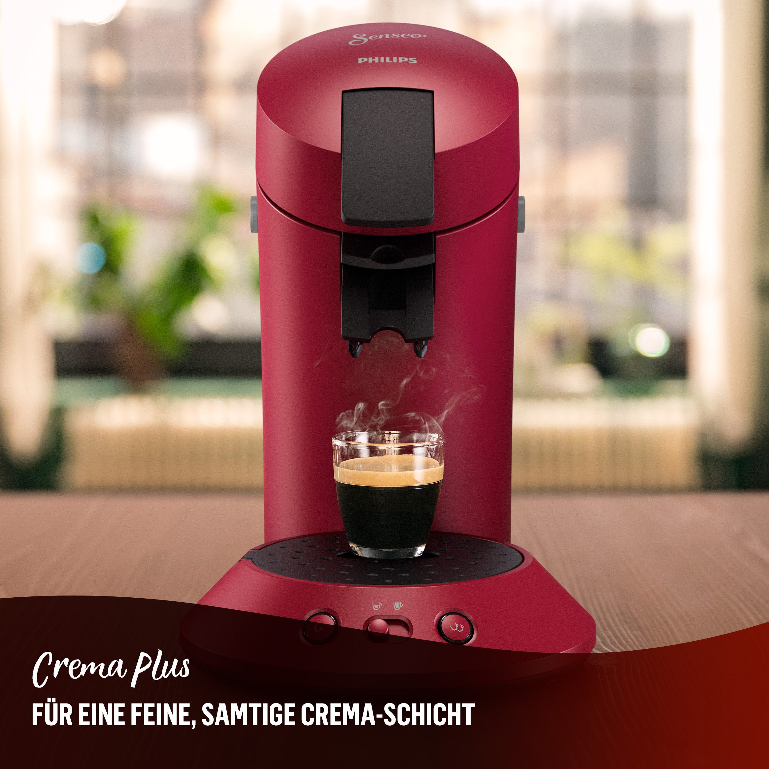 Senseo Koffiepadautomaat Orginal Plus CSA210/90, van 28% gerecycled plastic, inclusief gratis toevoeging (waarde 5 € rrp)