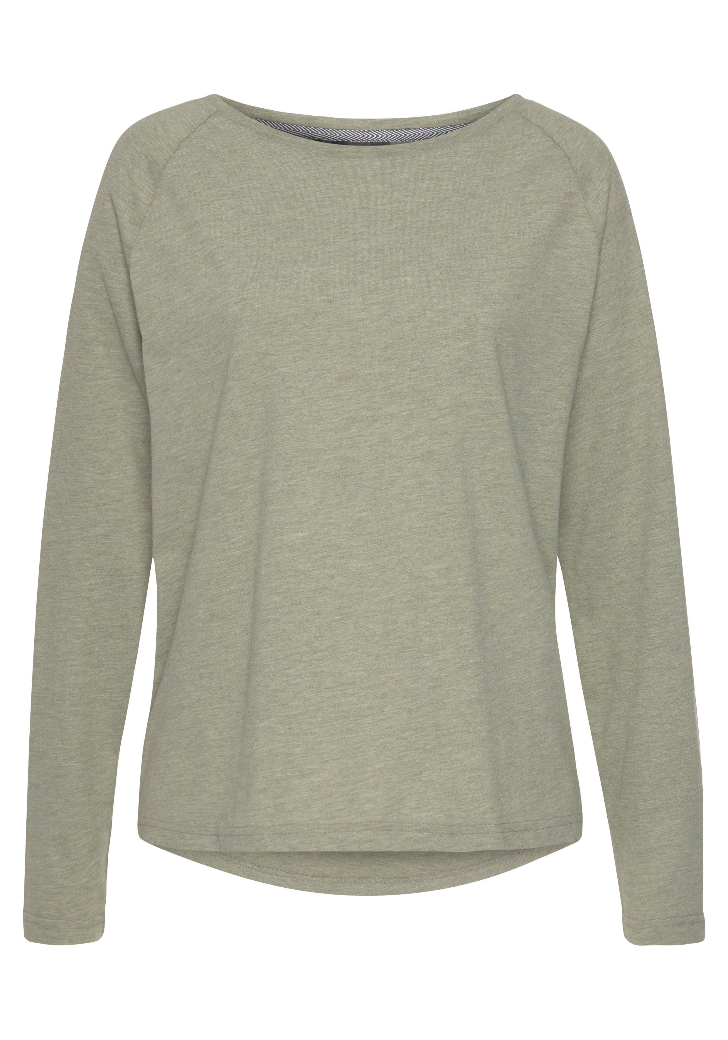 Elbsand Longsleeve Tira met logoprint op de rug, shirt met lange mouwen, sportief-casual