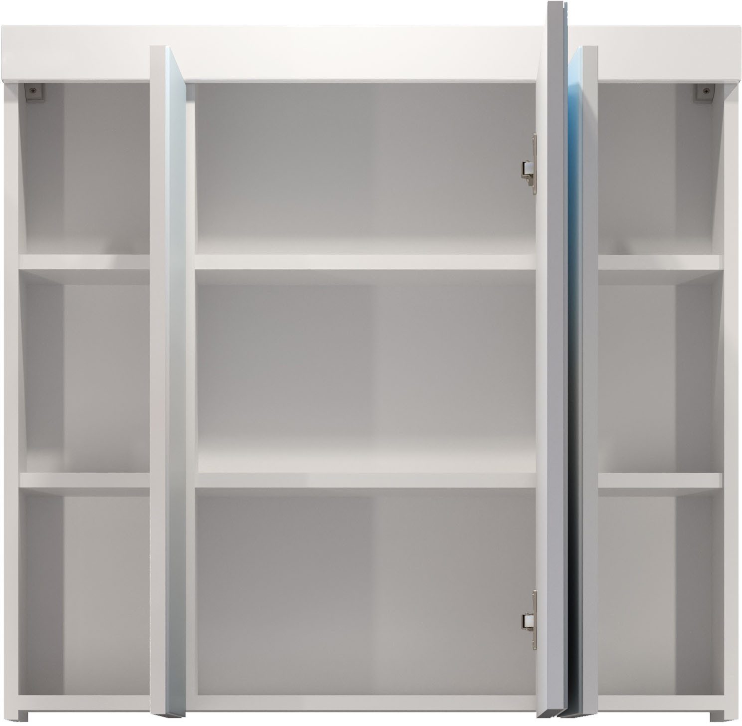 welltime Spiegelkast Dormoletto Badspiegel in wit met 9 vakken - afmetingen (B/D/H) 80/16/75 cm