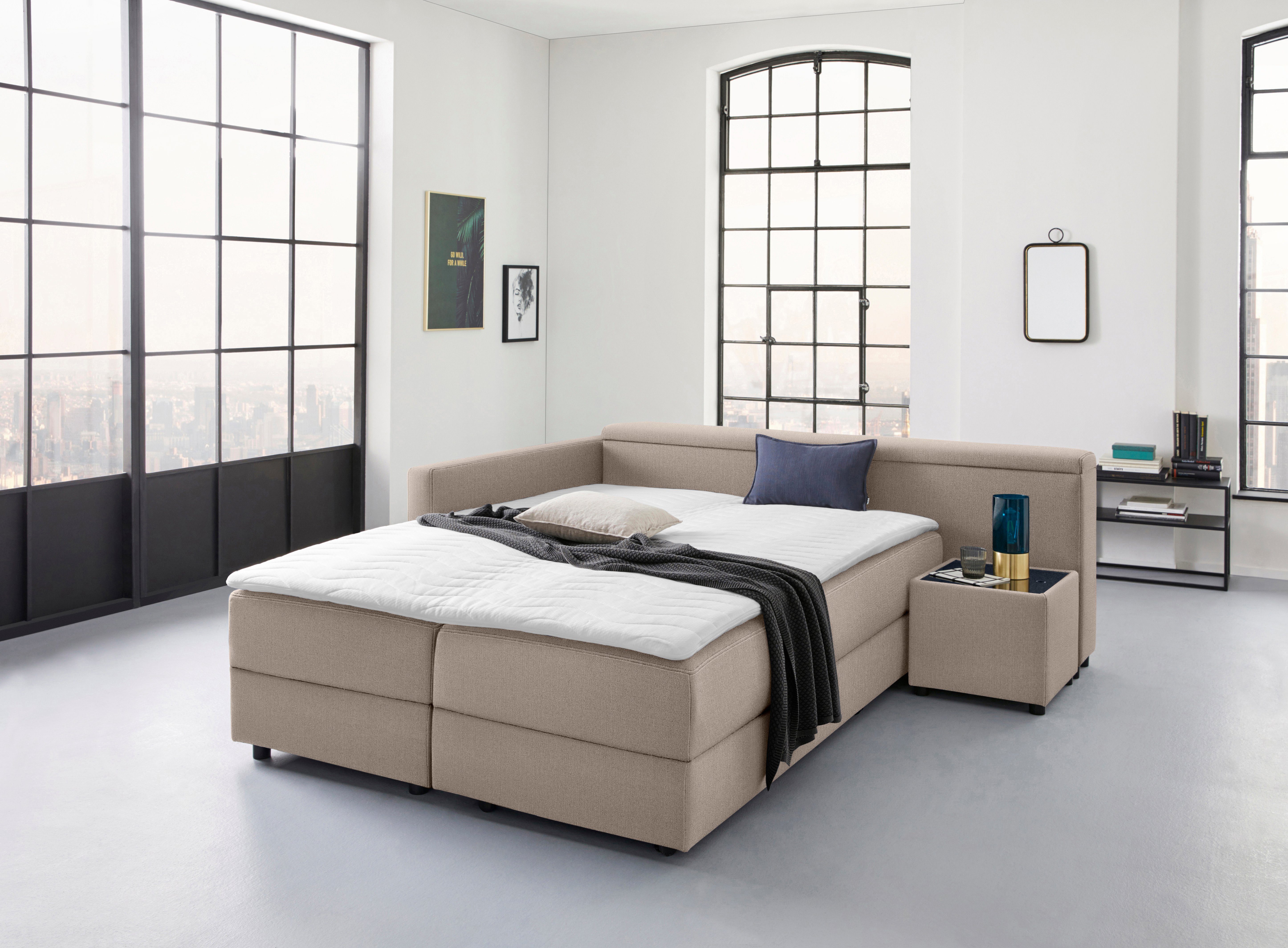 LOOKS BY WOLFGANG JOOP Hoekbank LooksIII L-vorm door draaifunctie tot bed verwisselbaar, inclusief opbergvak