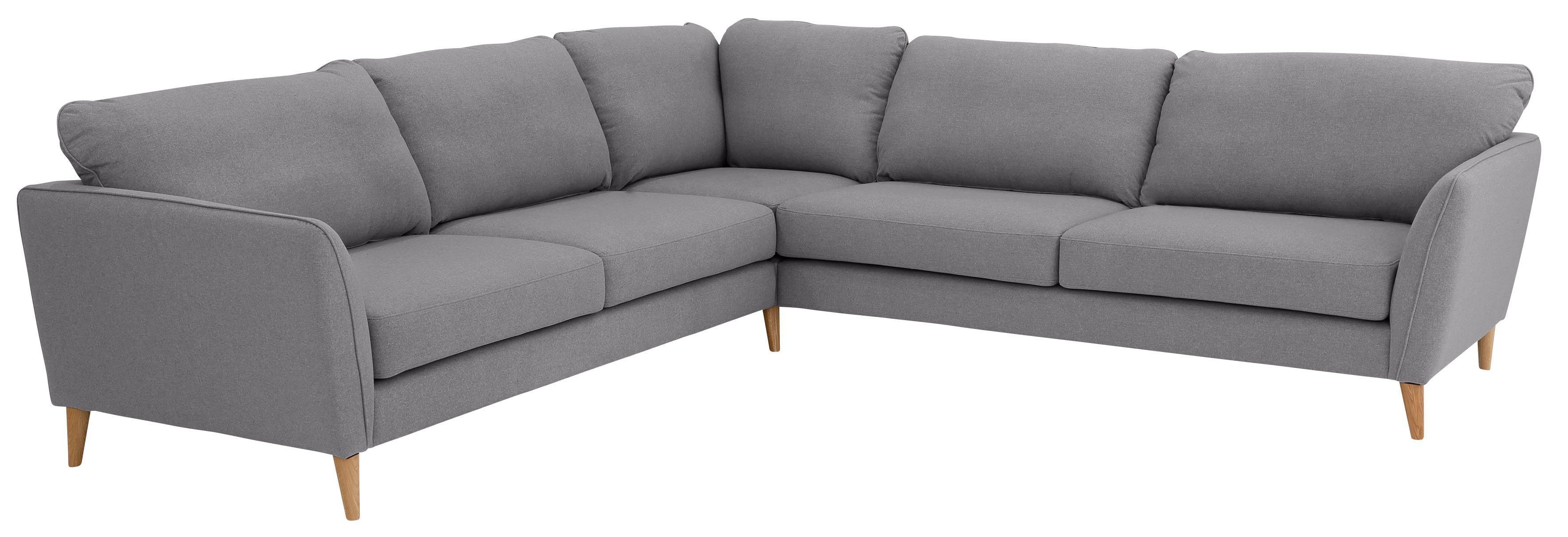 Home affaire Hoekbank MARSEILLE 278/278 cm, L-vorm, geweven stof, vlakke weefsel, viltlook