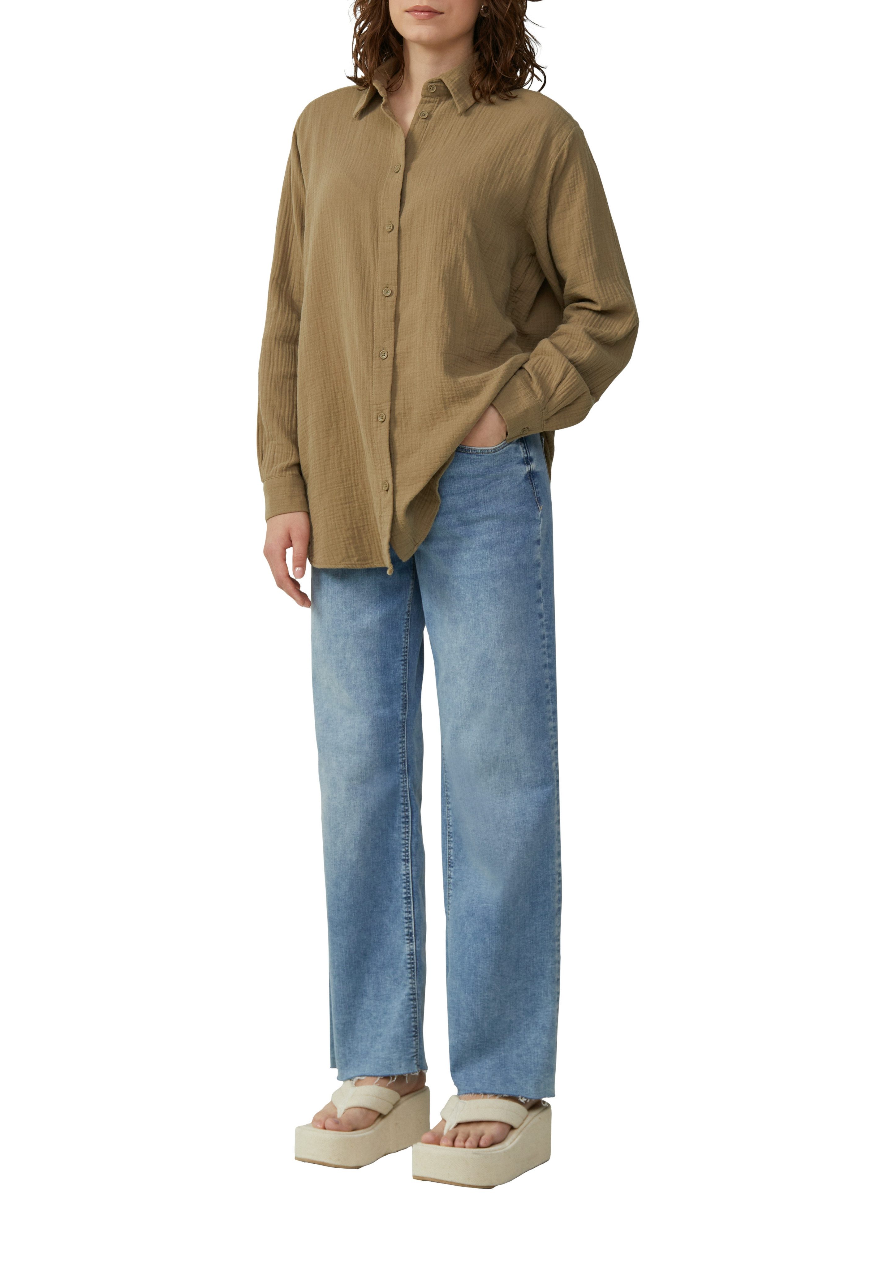 Q/S designed by Overhemdblouse van luchtige mousseline kwaliteit