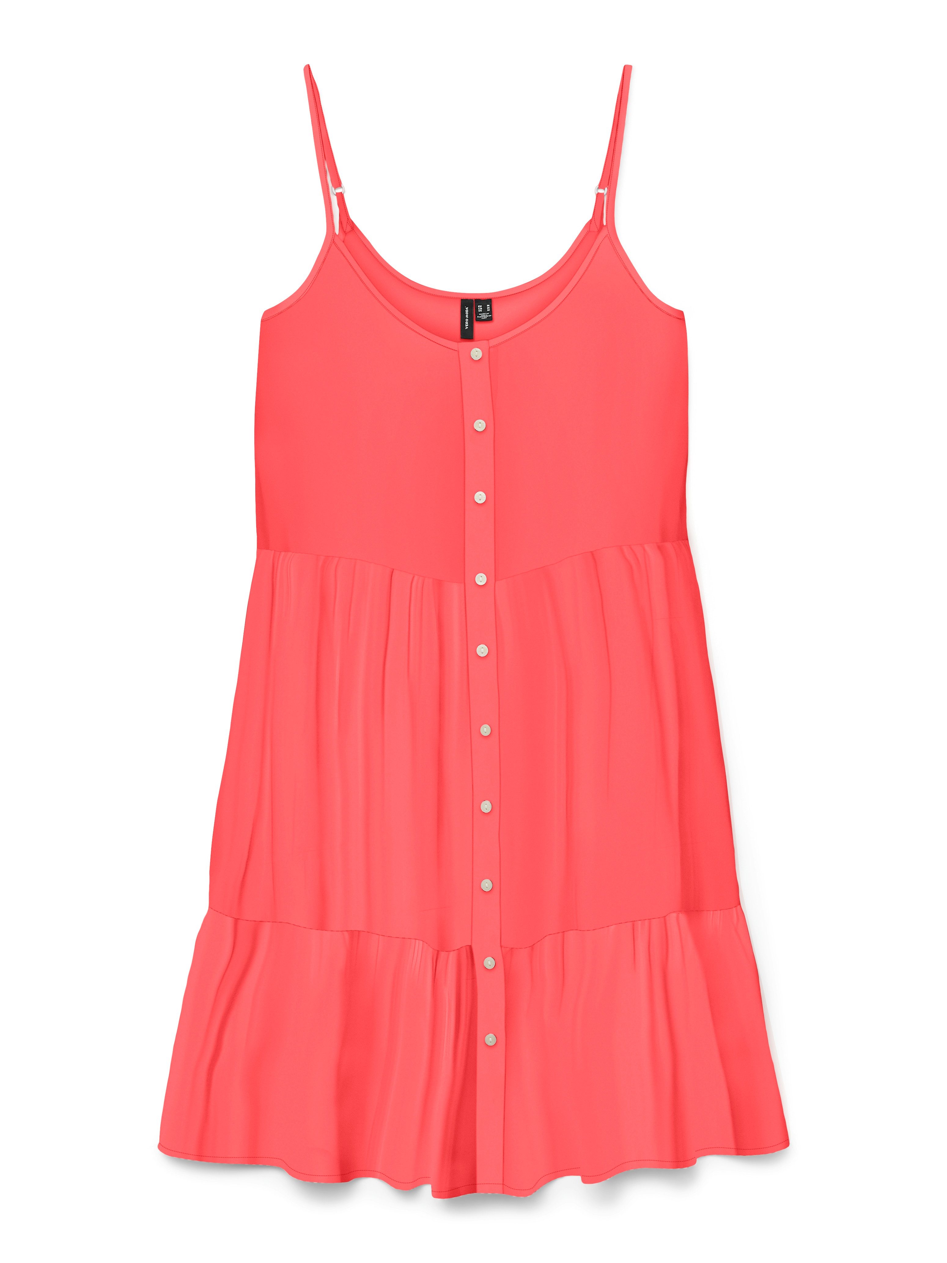 Vero Moda Jurk met bandjes VMBUMPY SHORT SINGLET DRESS WVN GA NOOS