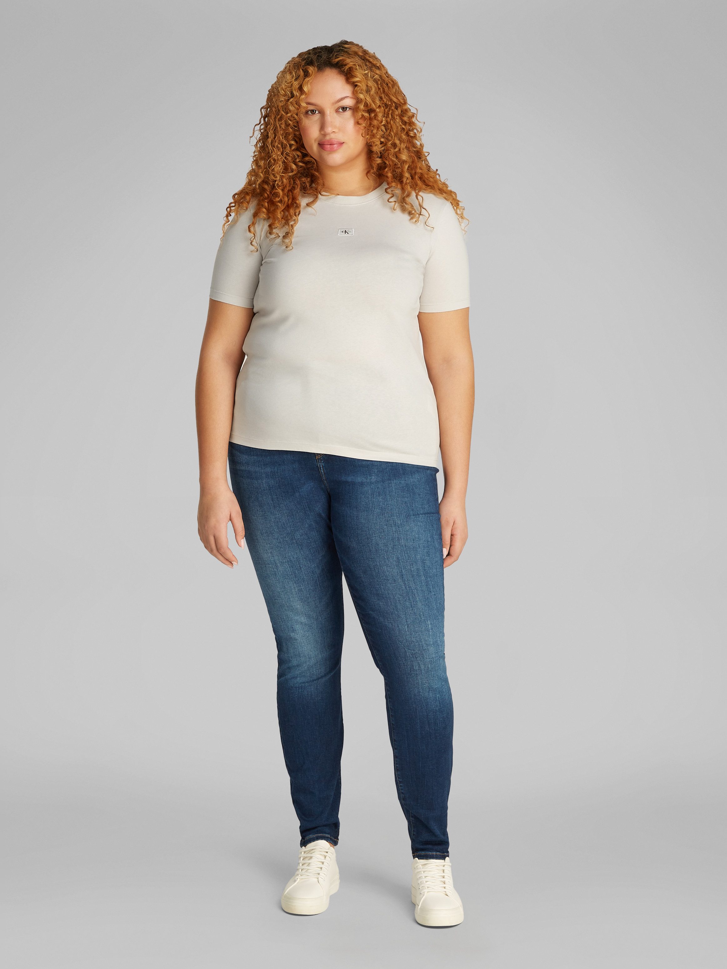 Calvin Klein Jeans Plus T-shirt PLUS WOVEN LABEL REGULAR TEE
