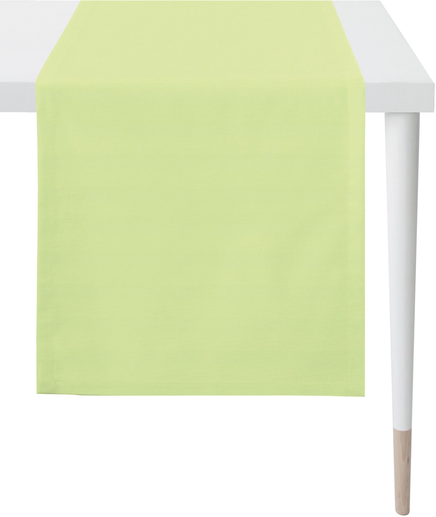 APELT Tafelloper 4362 rips-uni (1 stuk) tafelkleden maat 45x135 cm geel