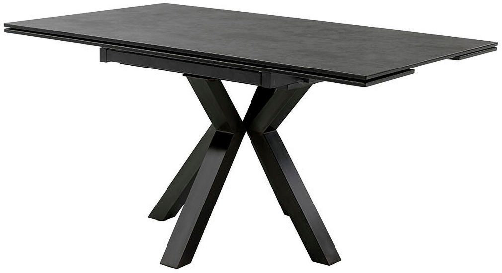 MCA furniture Eettafel PALLINI uitschuifbare tafel 90-150 cm Keramiek, metaal, lengteschuif, uittrekbaar, tafelblad 13 mm
