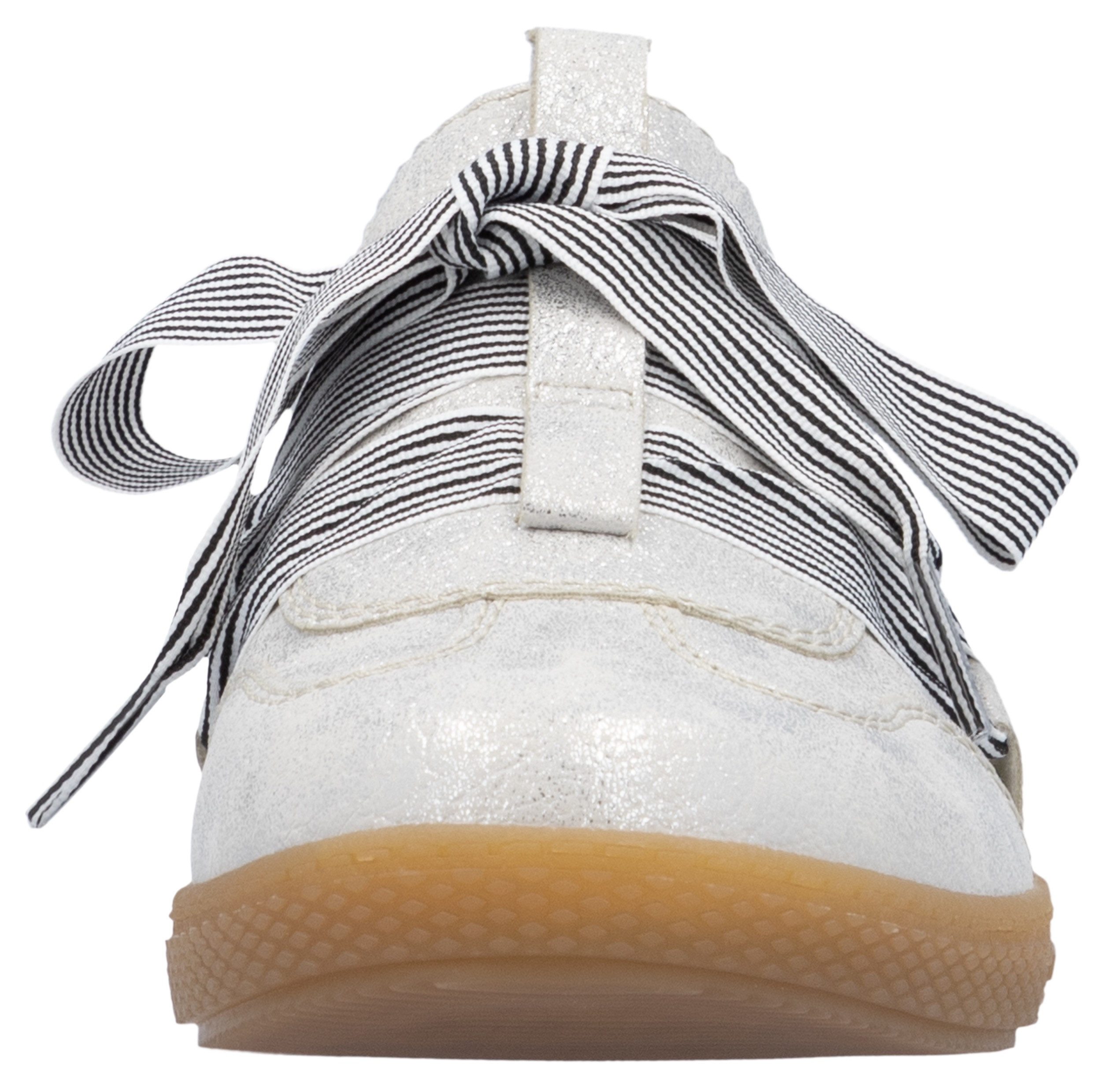 Rieker Slip-on sneakers , slipper, lage schoen, vrijetijdssneaker met modieuze veters