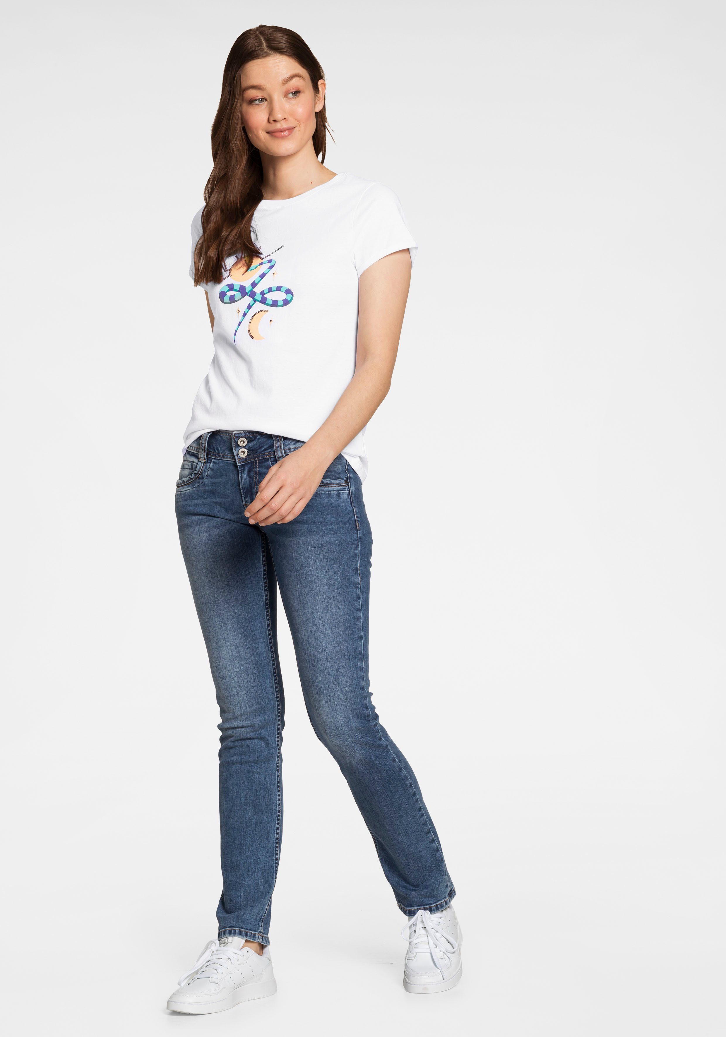 Pepe Jeans Straight jeans GEN in mooie kwaliteit met rechte pijpen en dubbele knoop
