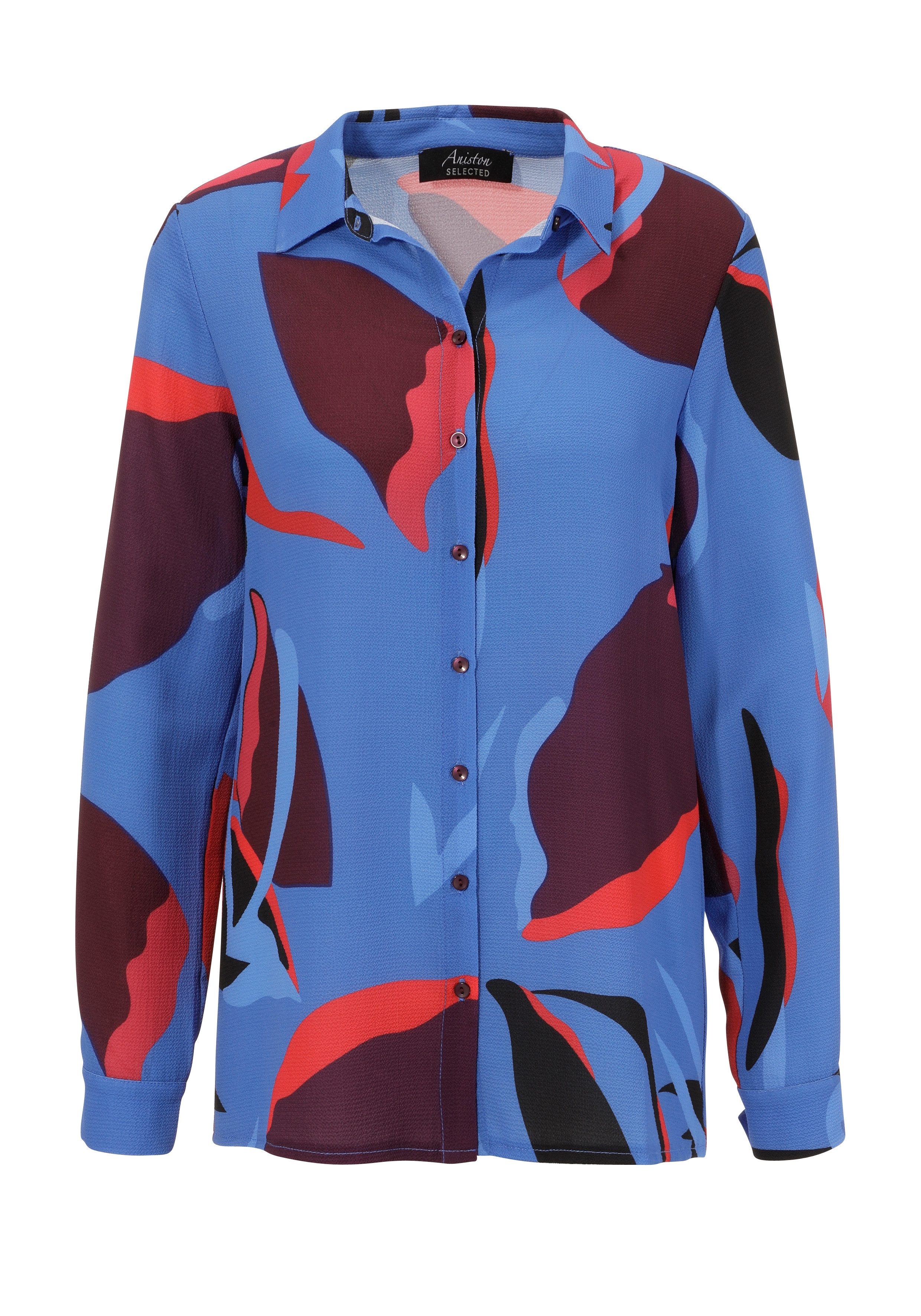 Aniston SELECTED Overhemdblouse in crêpekwaliteit