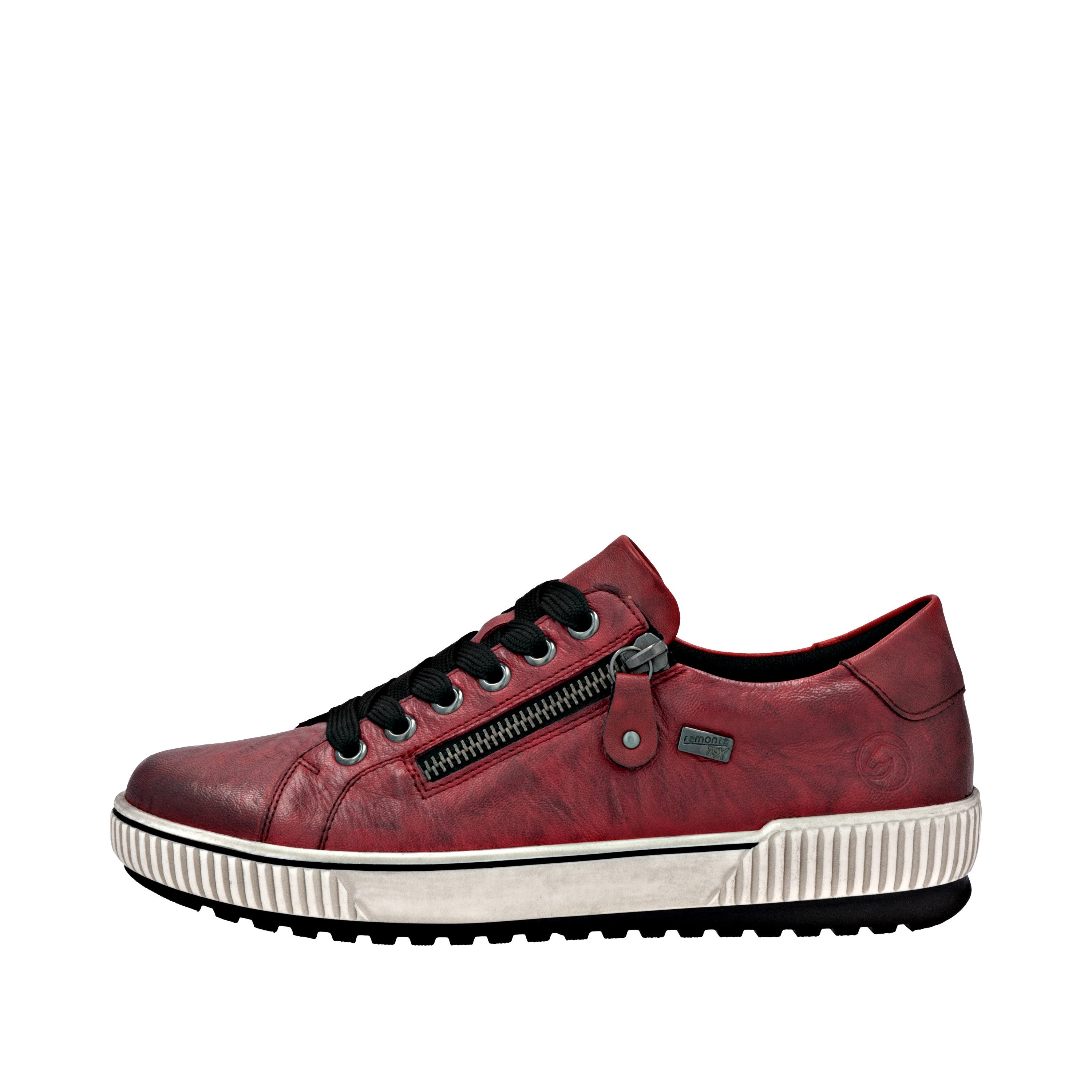 Remonte Plateausneakers vrijetijdsschoen, lage schoen, veterschoen met buitenrits